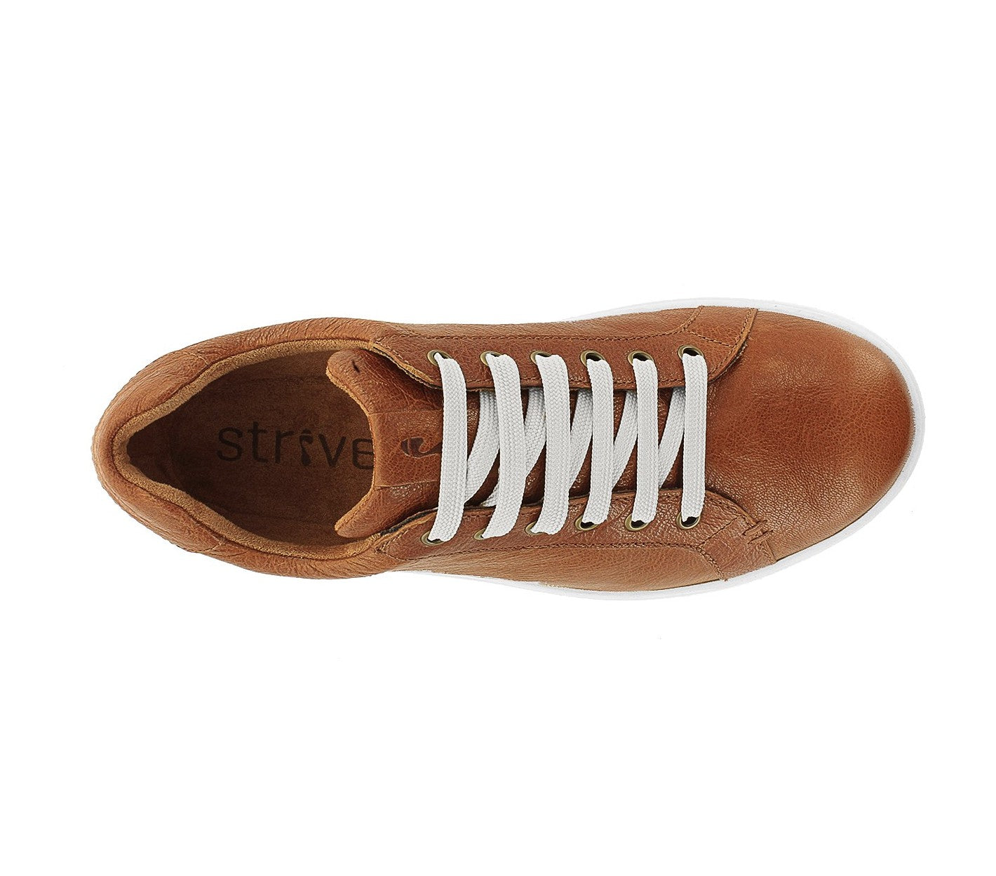 Strive Dakota Women's Lace-up Sneaker - Rust - Overhead