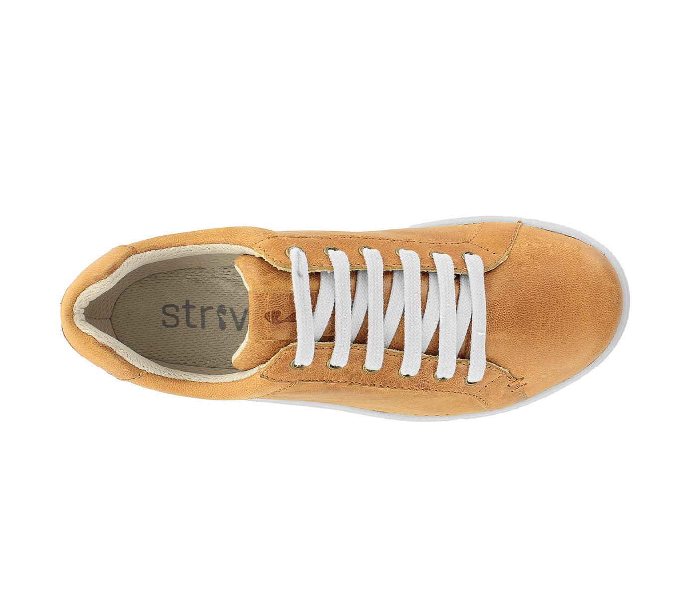 Strive Dakota Women's Lace-up Sneaker - Tan - Overhead