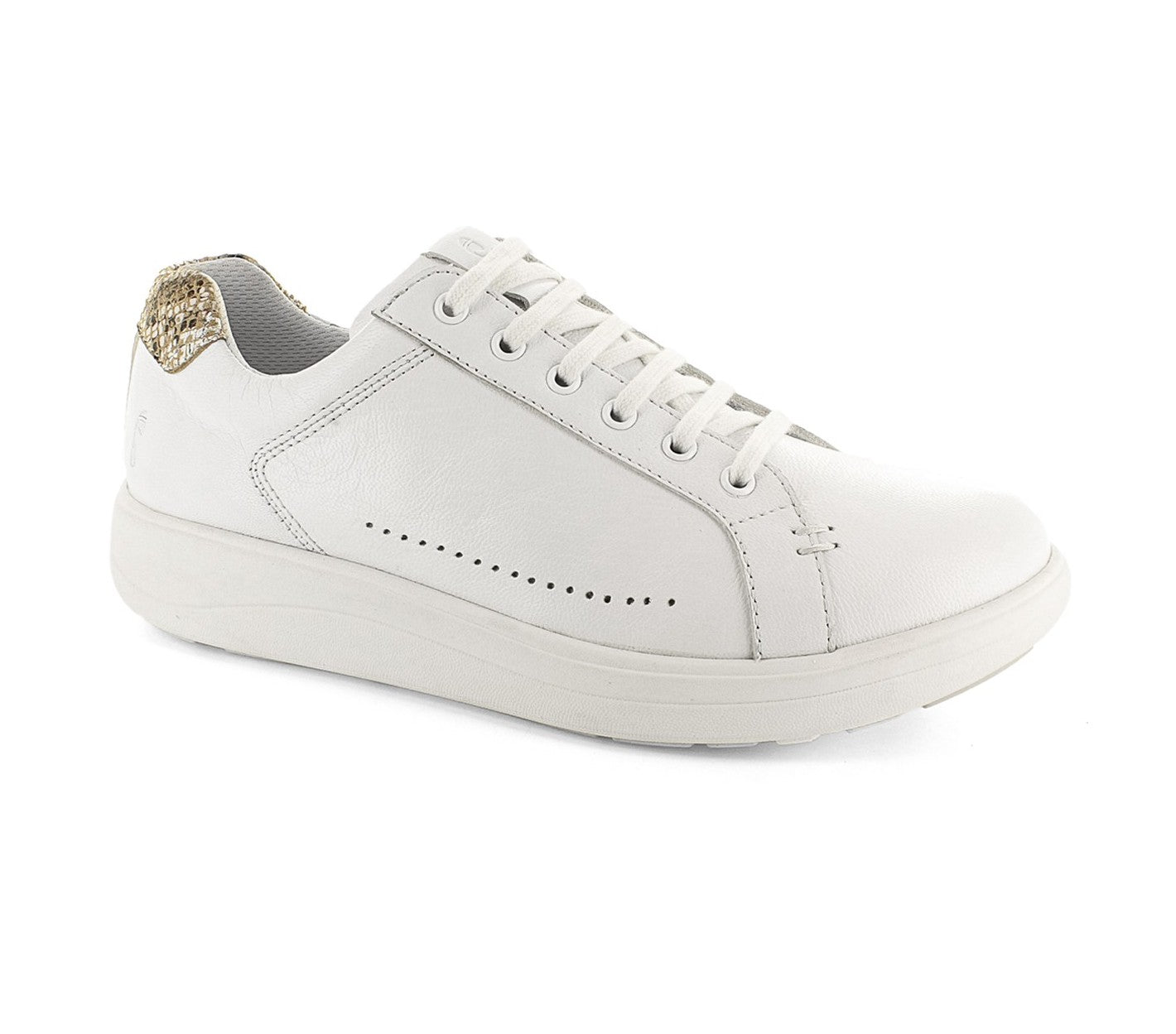 Strive Dakota Women's Lace-up Sneaker - White - Angle
