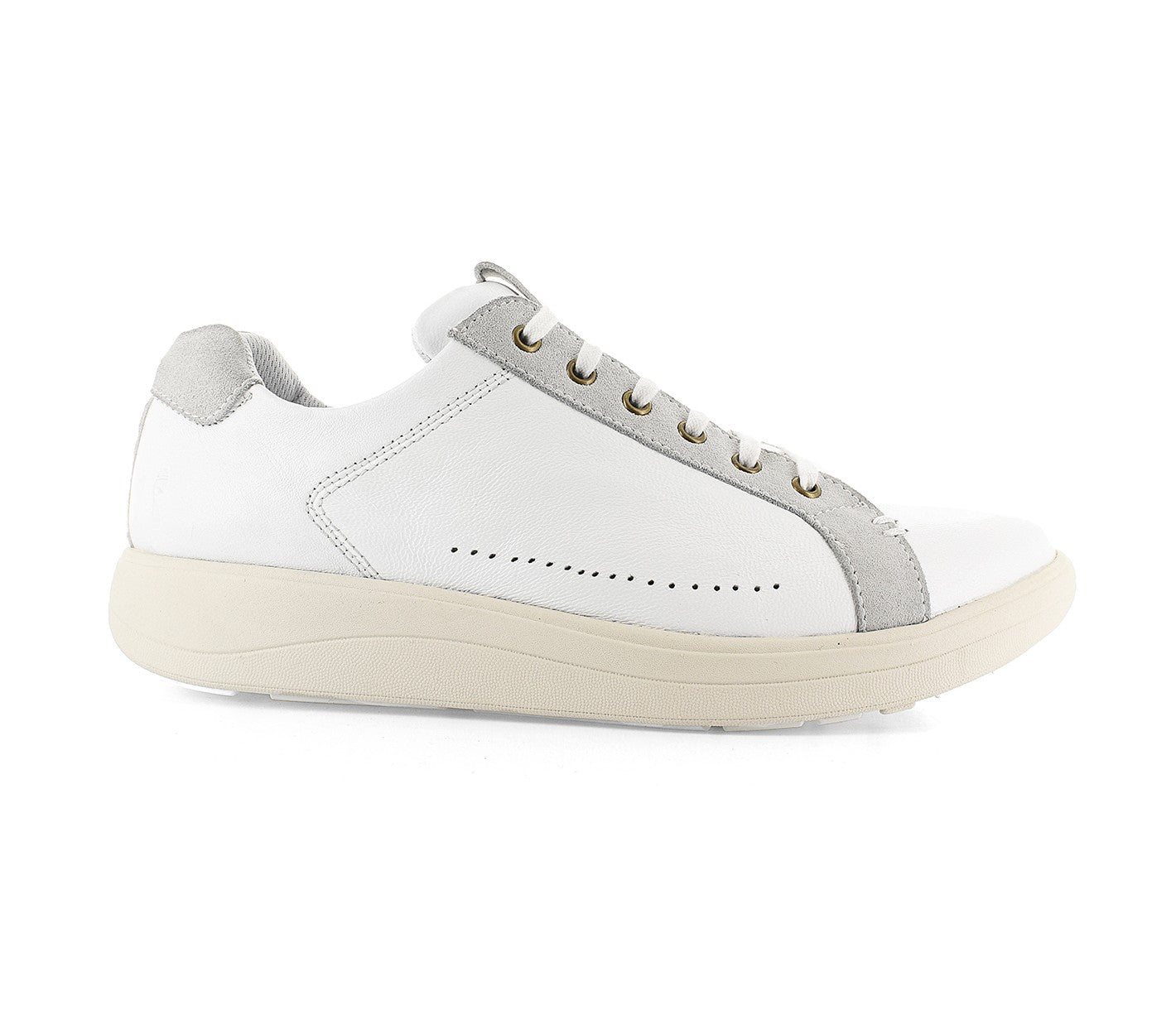 Strive Dakota Women\'s Lace-up Sneaker - White - Side