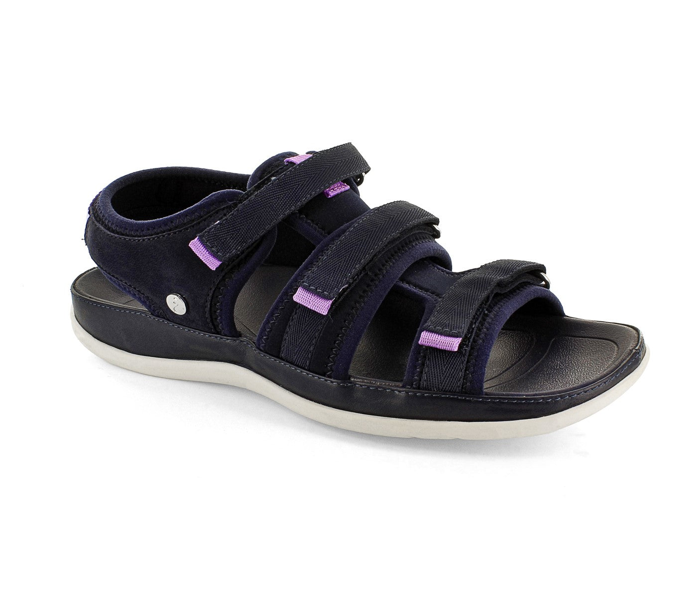Strive Dalma - Women's Arch Supportive Adjustable Walking Sandal in Navy