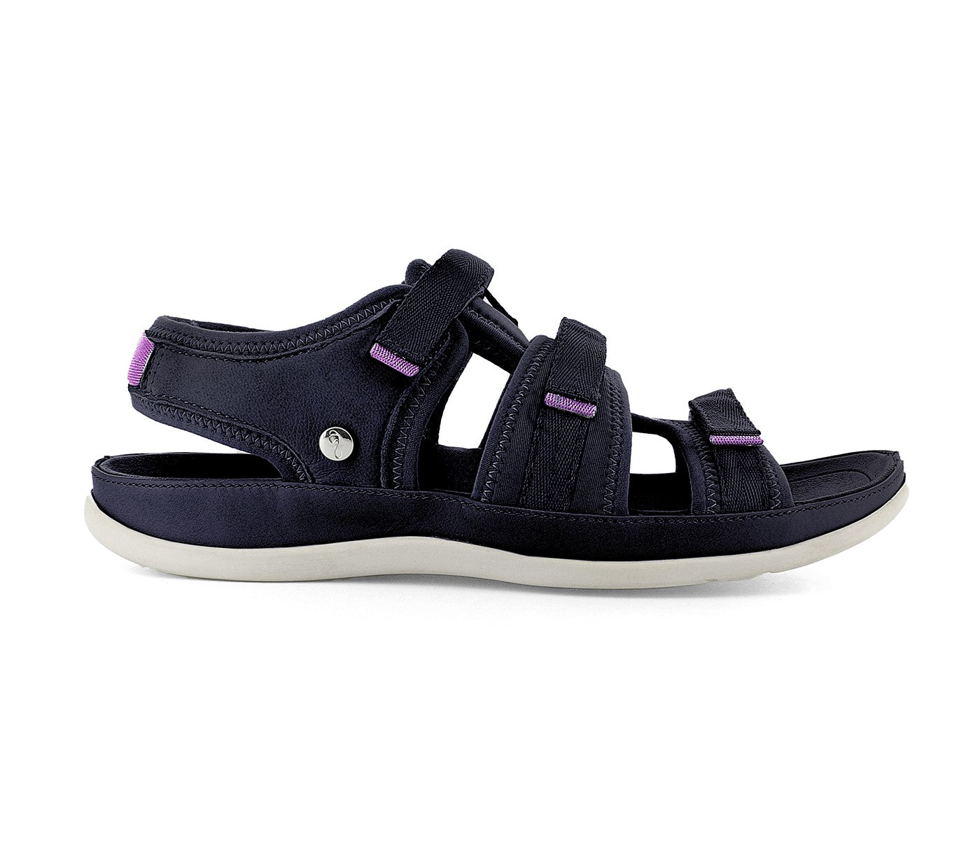 Strive Dalma - Women\'s Arch Supportive Adjustable Walking Sandal - Navy - Side