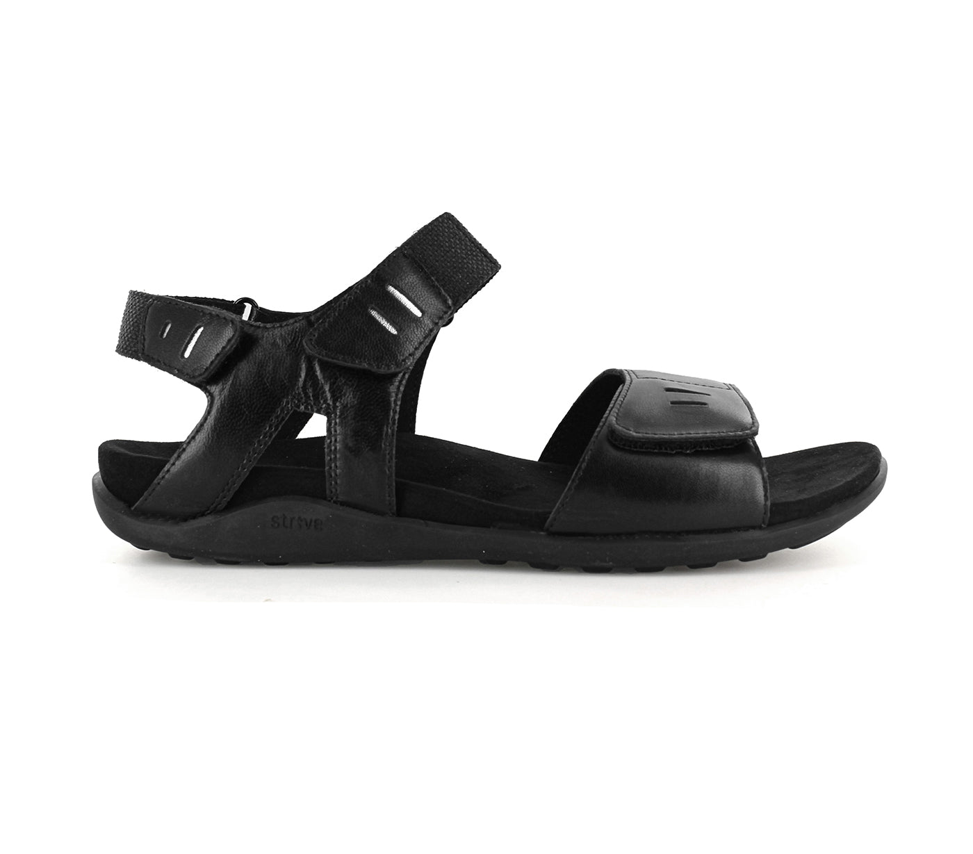 Strive Float Women\'s Active Supportive Sandal - Black - Side