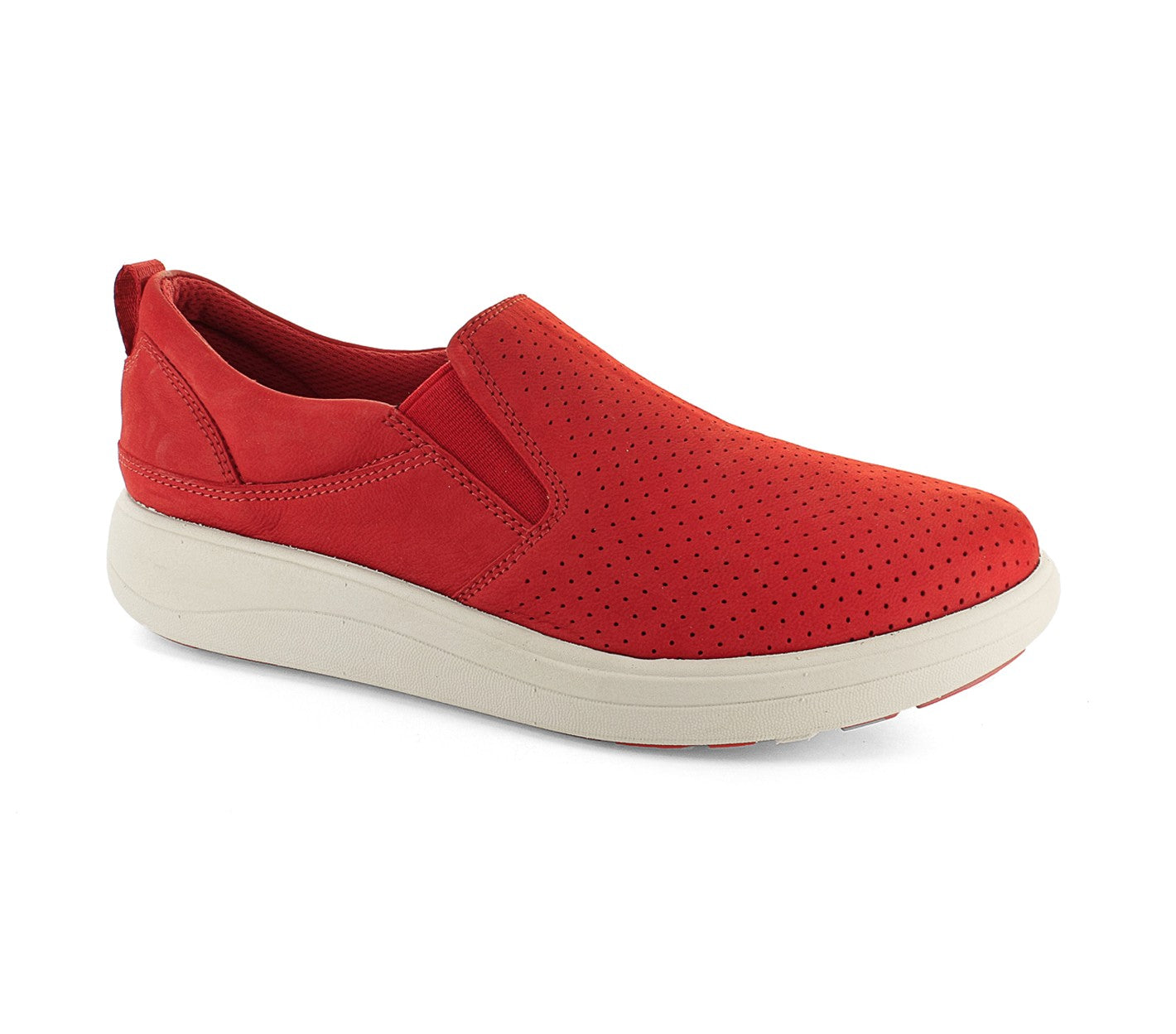 Strive Florida II Women's Casual Slip-on - Scarlet - Angle