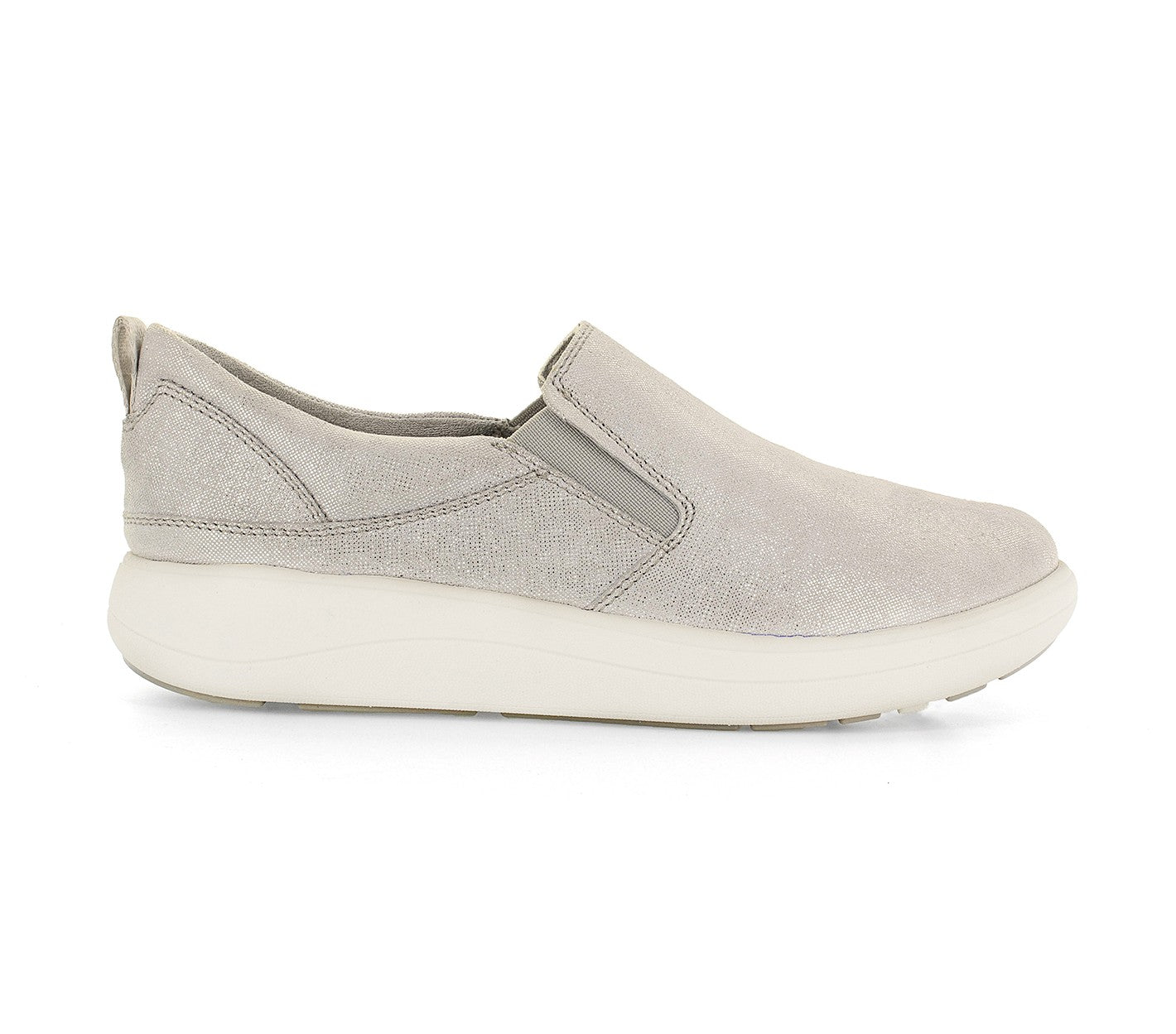 Strive Florida II Women's Casual Slip-on - Silver Sparkle - Side