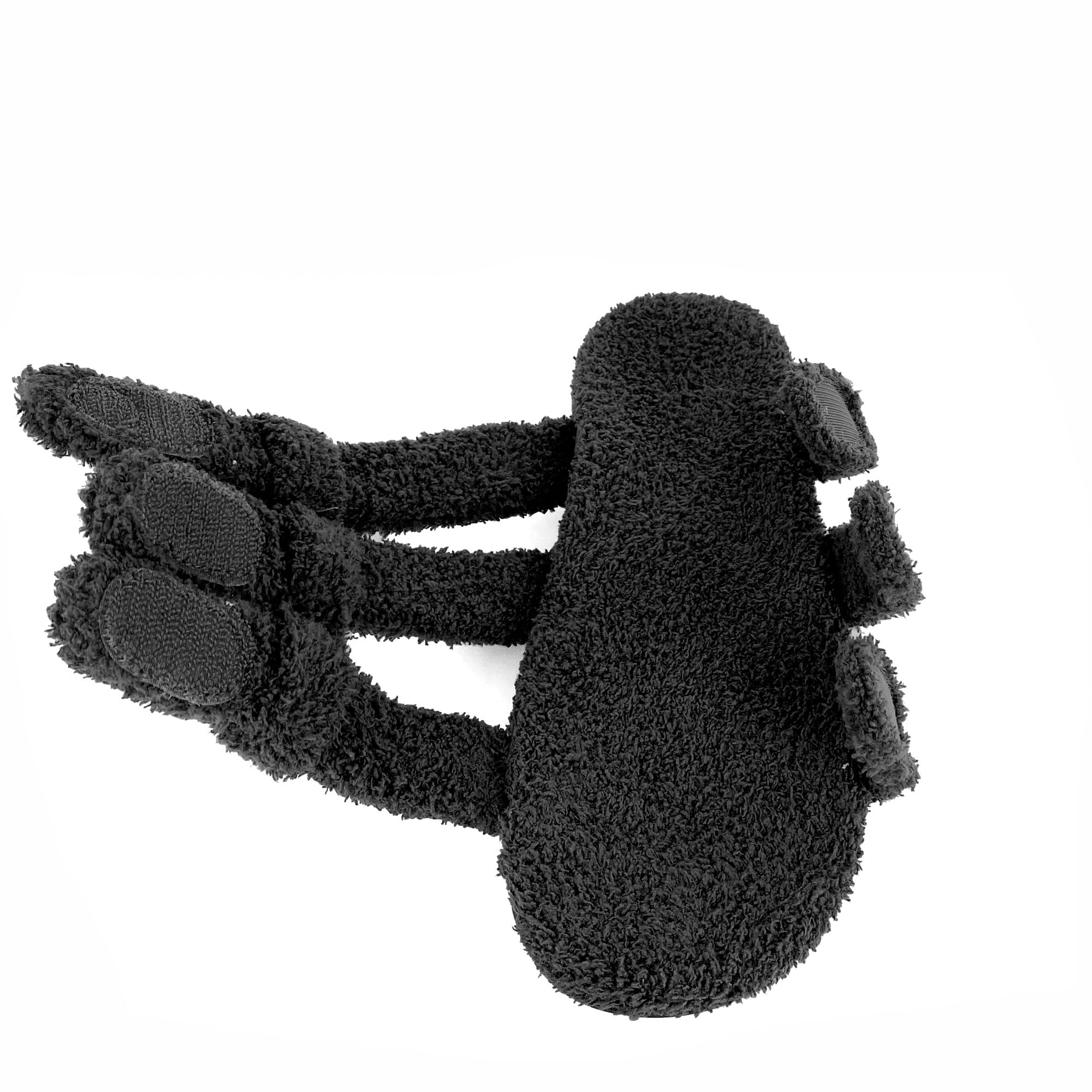 Strive Zella Three Strap Orthotic Support Women's Slipper Sandal - Black Open