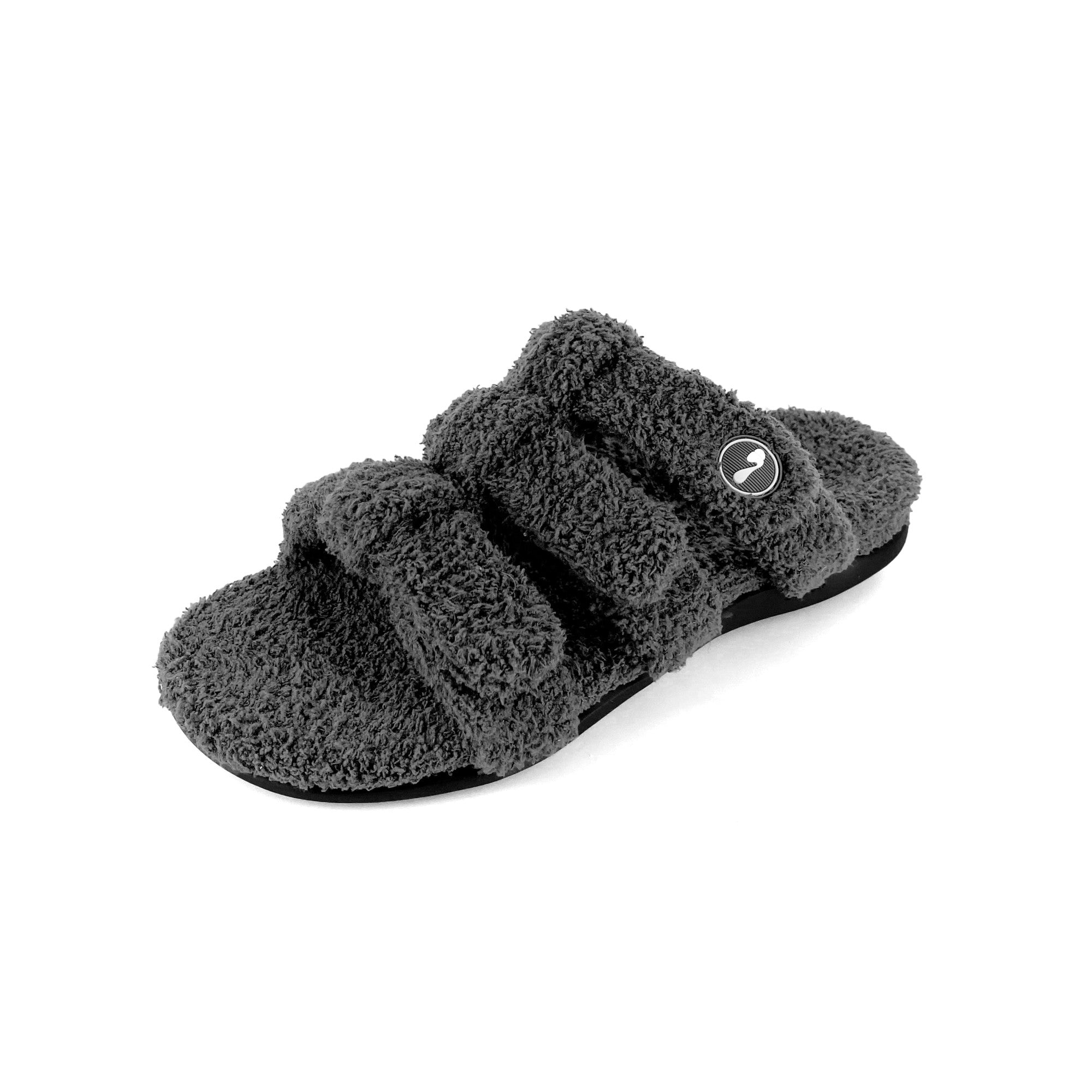 Strive Zella Three Strap Orthotic Support Women's Slipper Sandal - Gray Angle