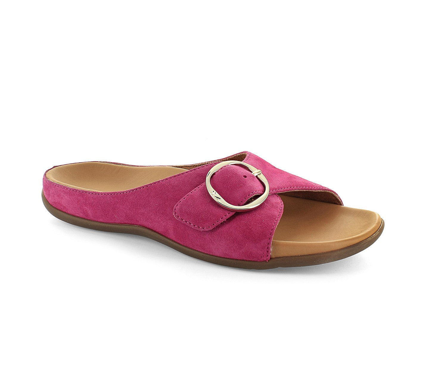 Strive Gavi Women\'s Supportive Slide Sandal - Magenta - Angle