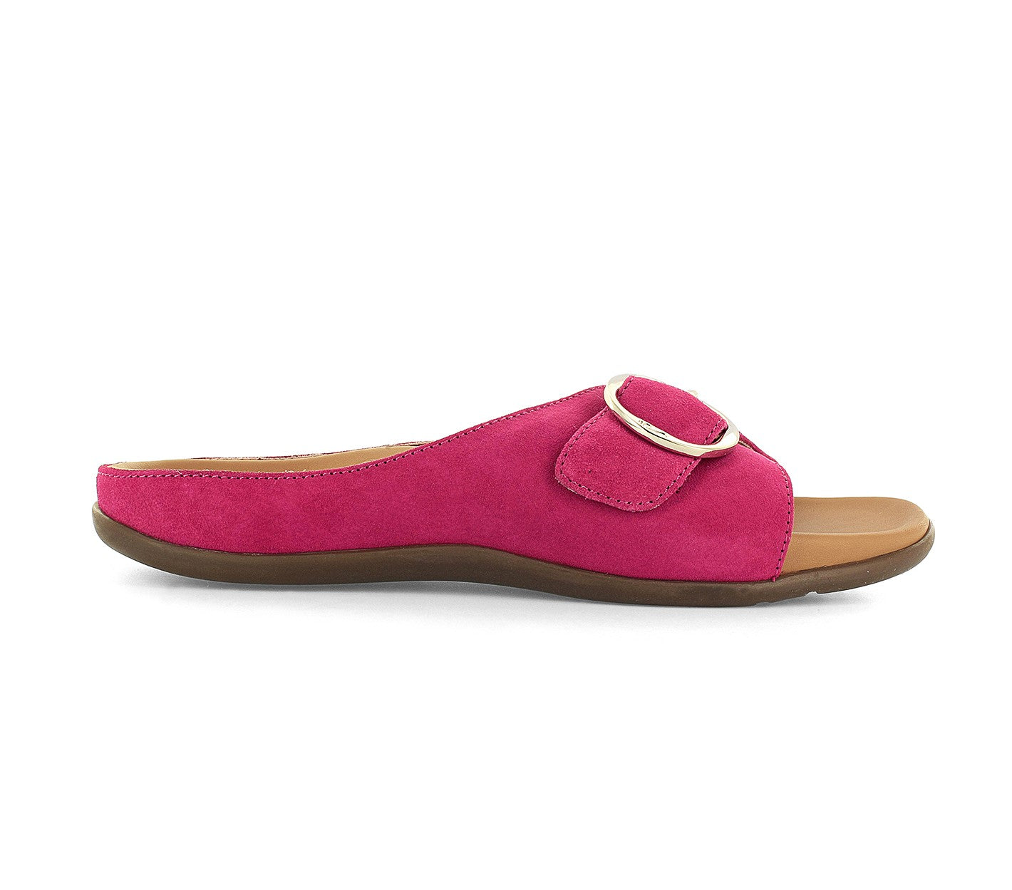 Strive Gavi Women\'s Supportive Slide Sandal - Magenta - Side