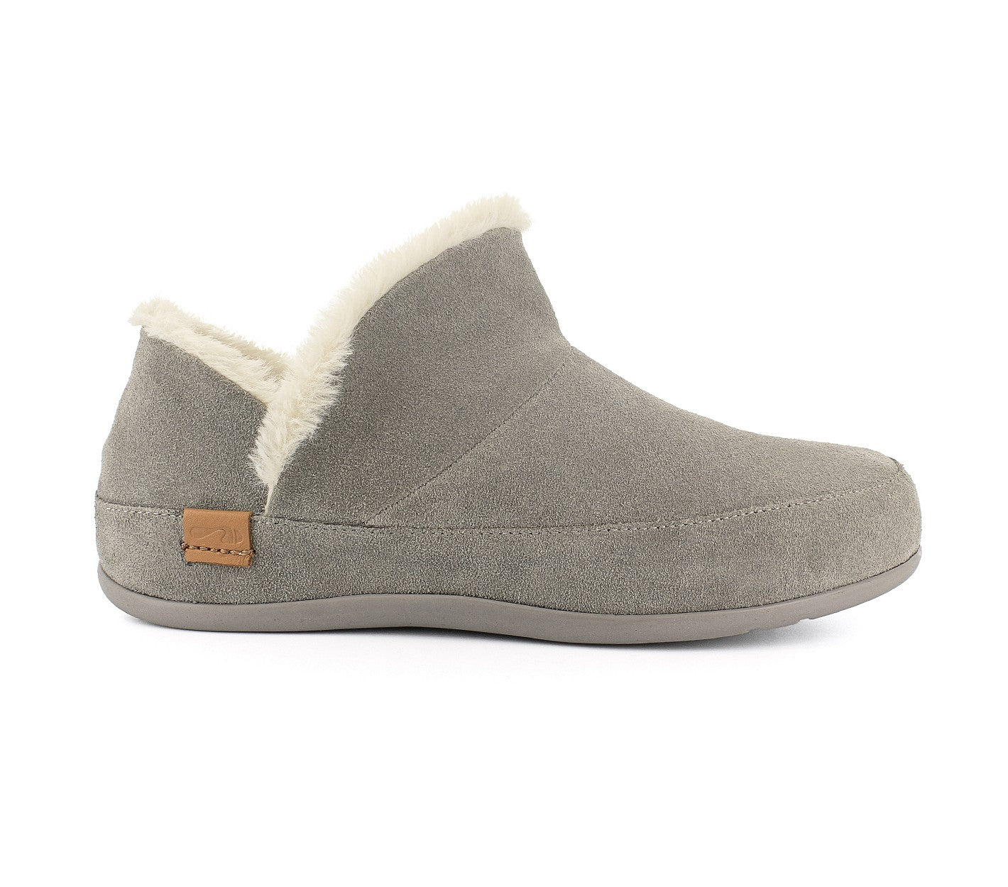 Strive Geneva Women's Supportive Slipper - Charcoal Grey - Side