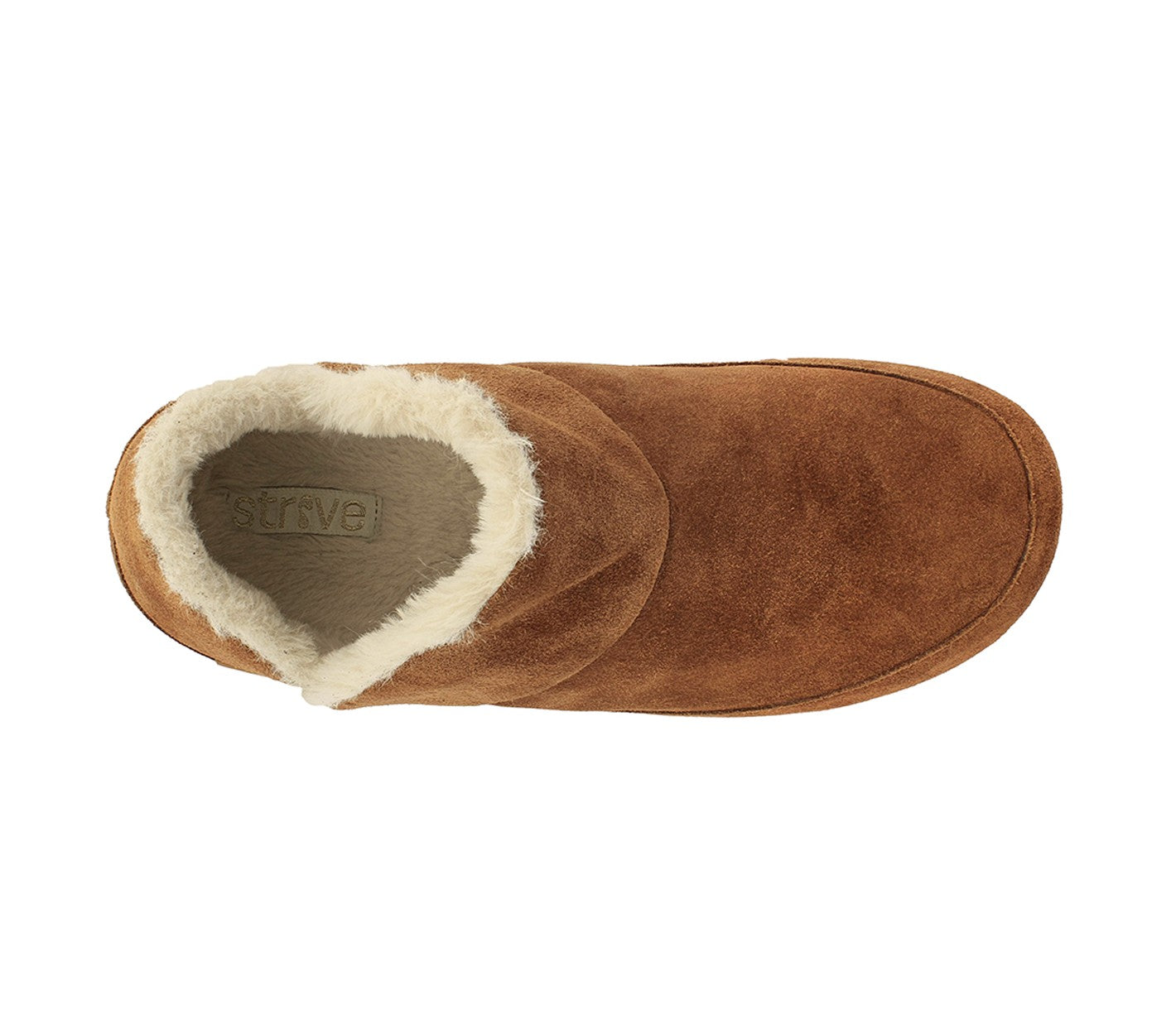 Strive Geneva Women's Supportive Slipper - Classic Tan - Overhead