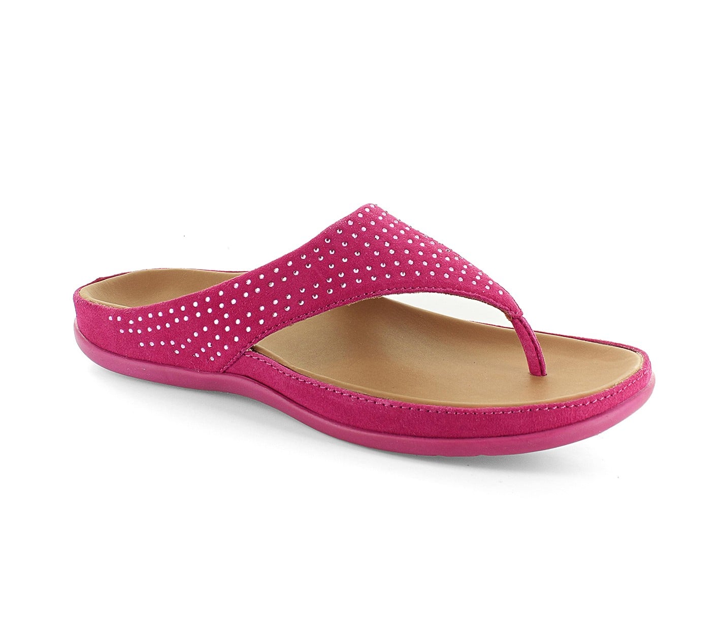 Strive Ibiza - Women's Supportive Thong Sandal - Magenta - Angle