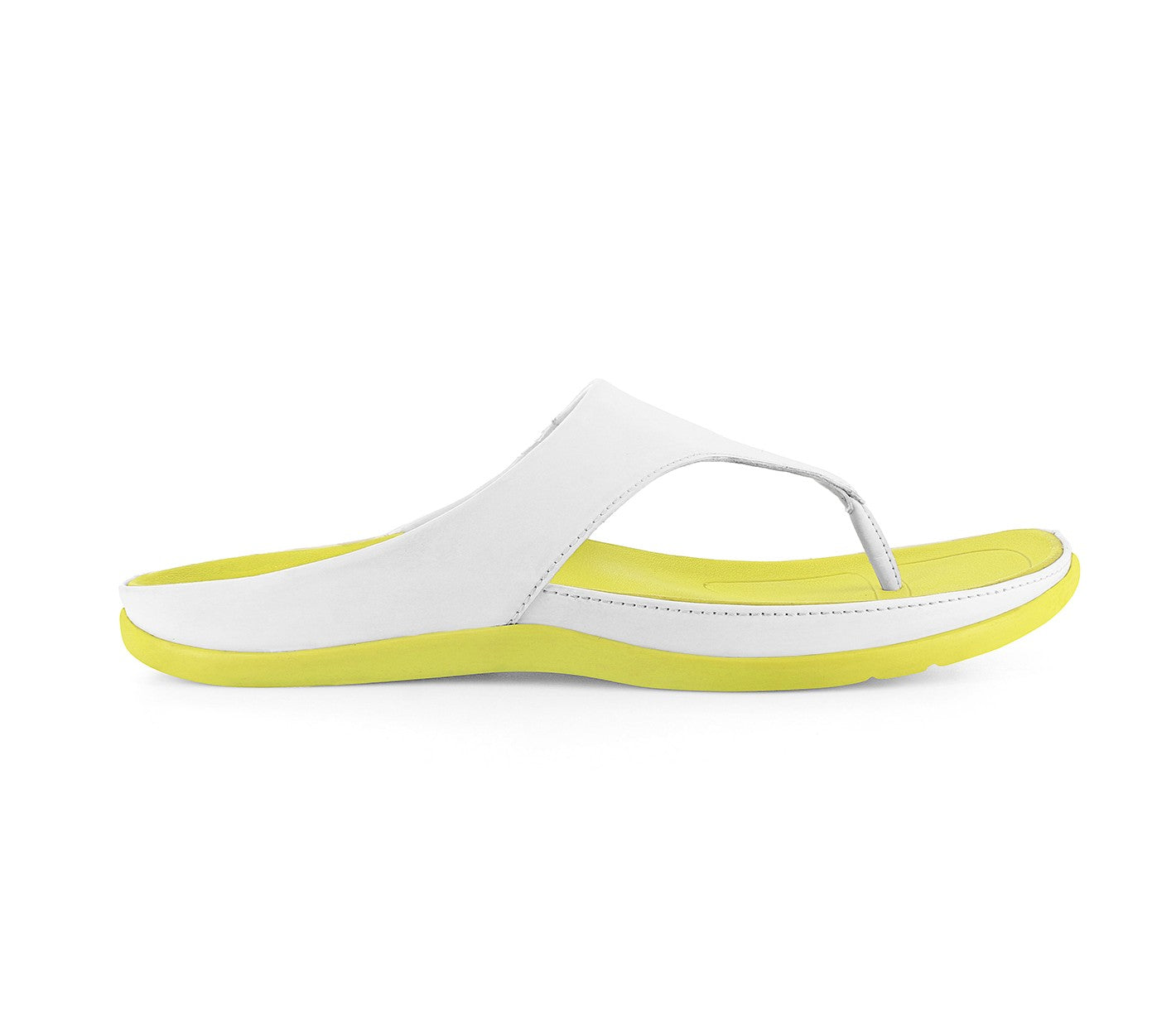 Strive Ilya Women\'s Supportive Toe-Post Sandals - White - Side