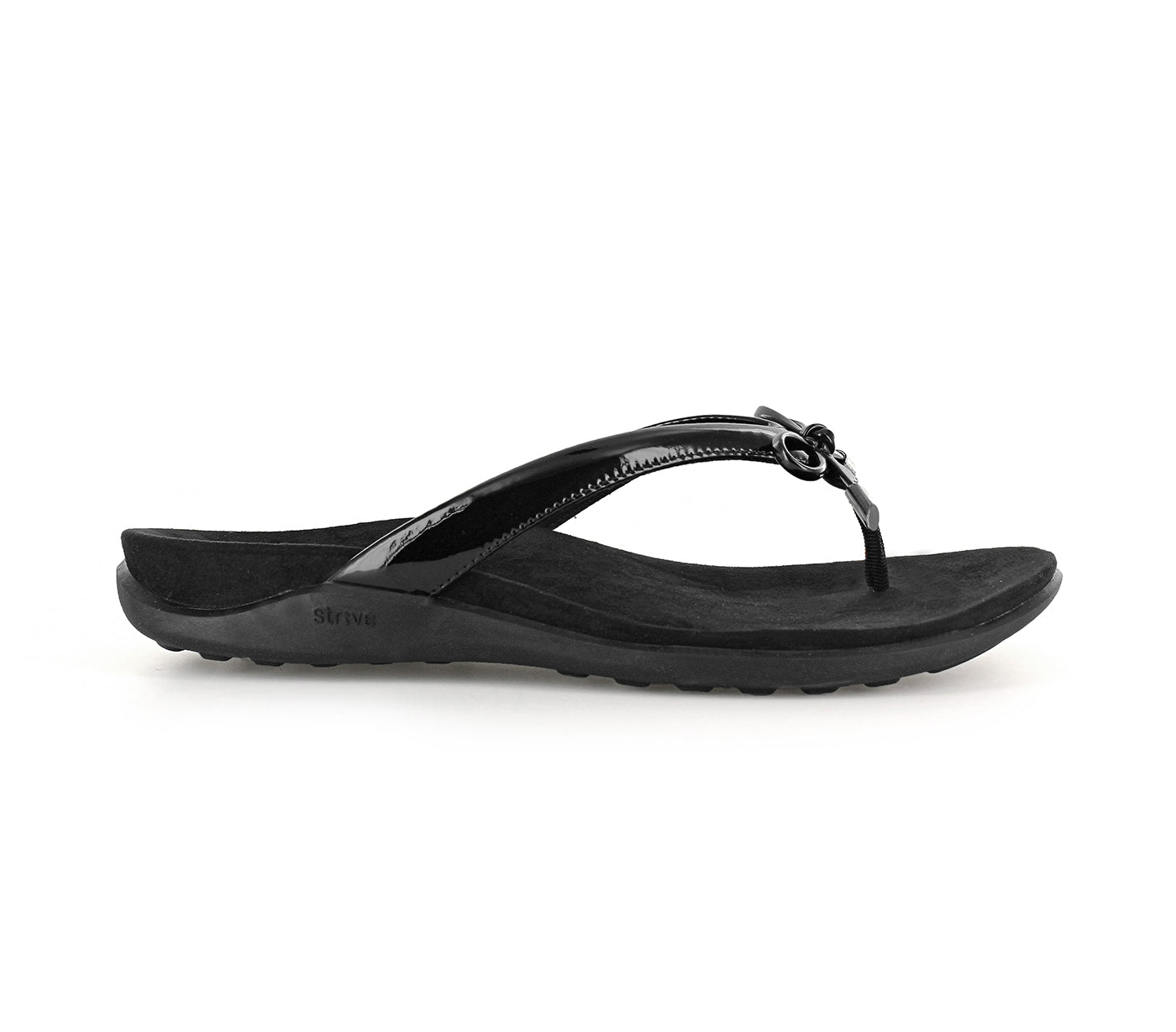 Strive Island Women\'s Stylish Comfort Sandal - Black - Side