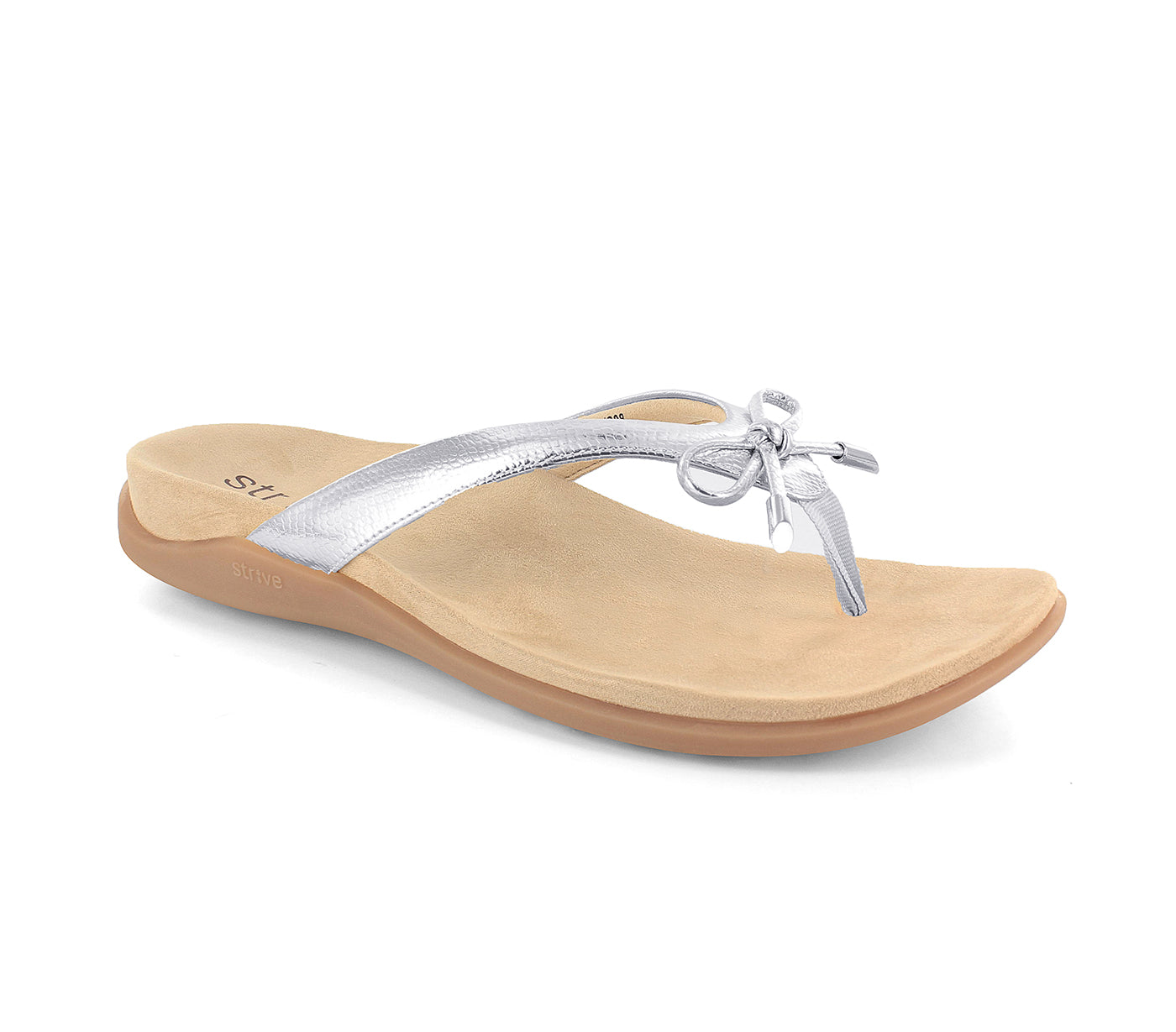 Strive Island Women's Stylish Comfort Sandal in Silver