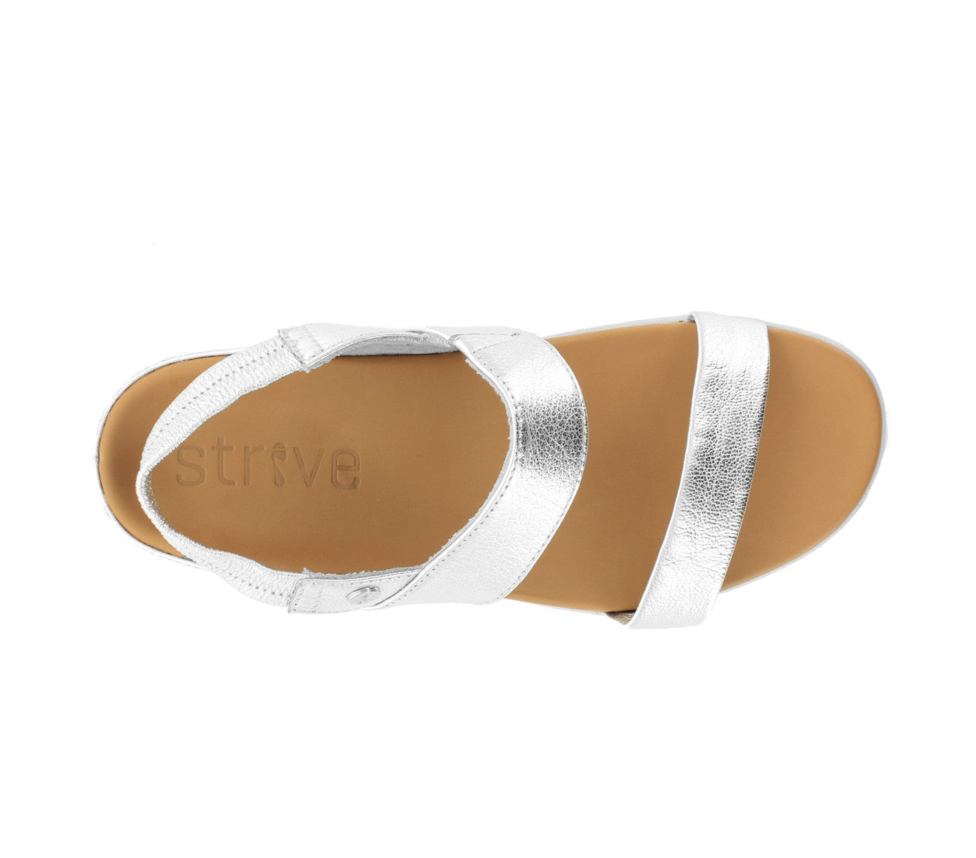 Strive Isla - Women's Supportive Sandals - Silver - Overhead