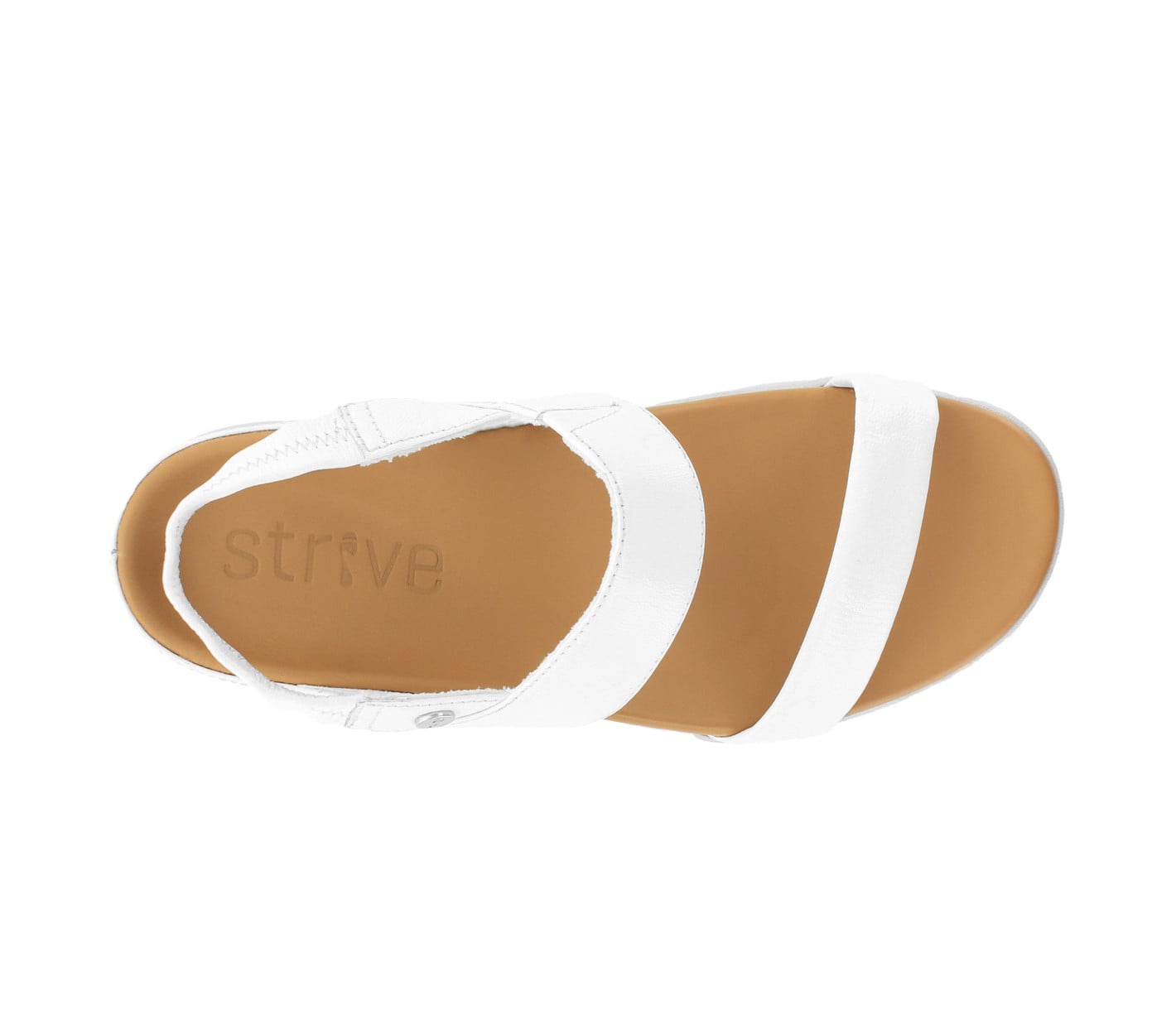 Strive Isla - Women's Supportive Sandals - White - Overhead
