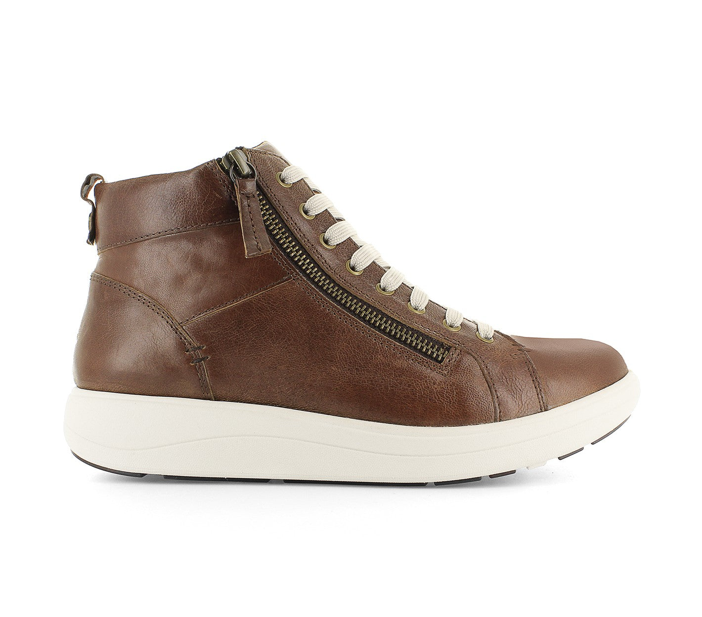 Strive Women's Sneaker Boot - Kensignton - Arch Supportive - Dark Tan - Side