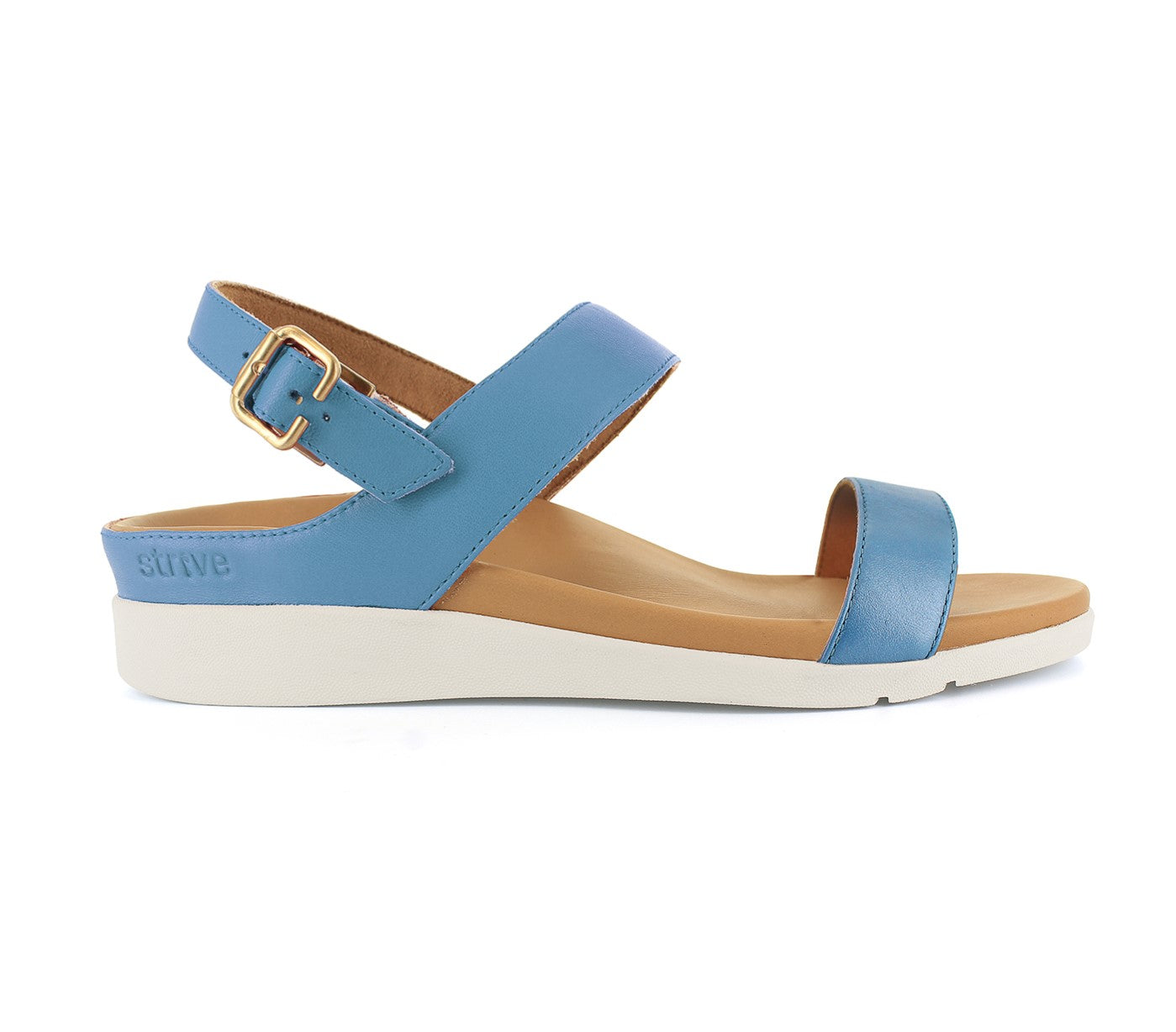 Strive Lucia Women's Comfortable and Arch Supportive Sandals - Ocean - Side