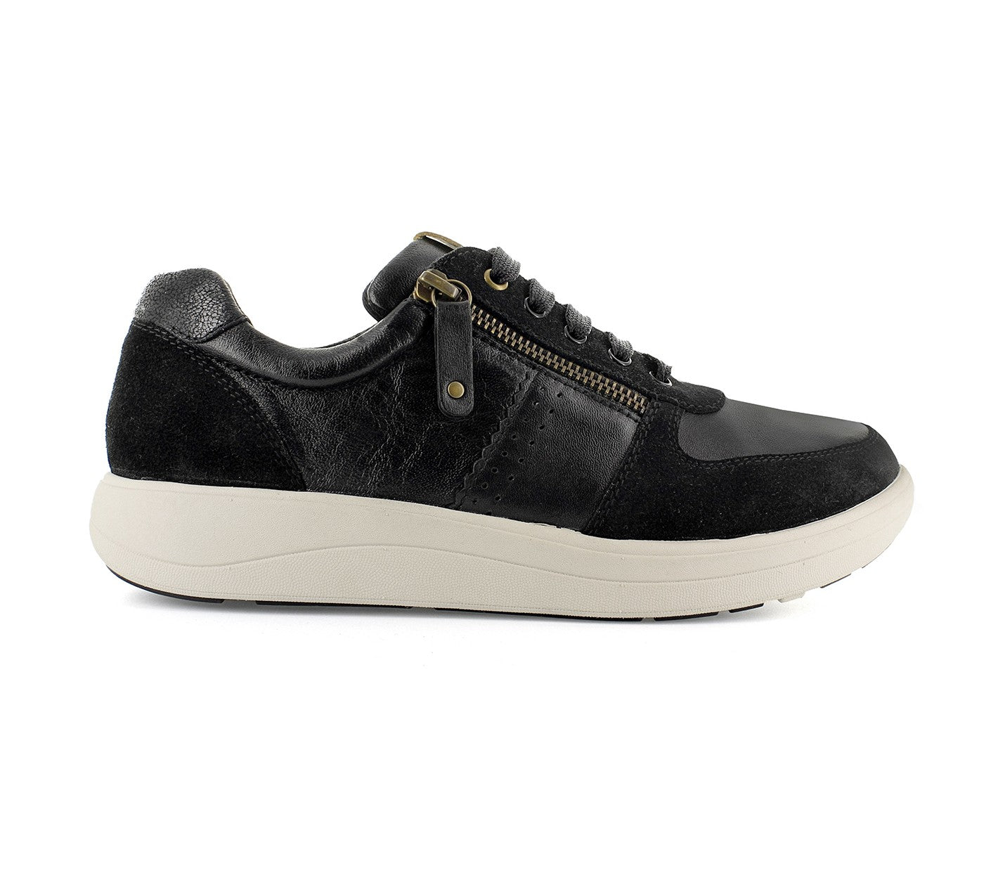 Strive Madison Women's Supportive Sneaker - Black - Side
