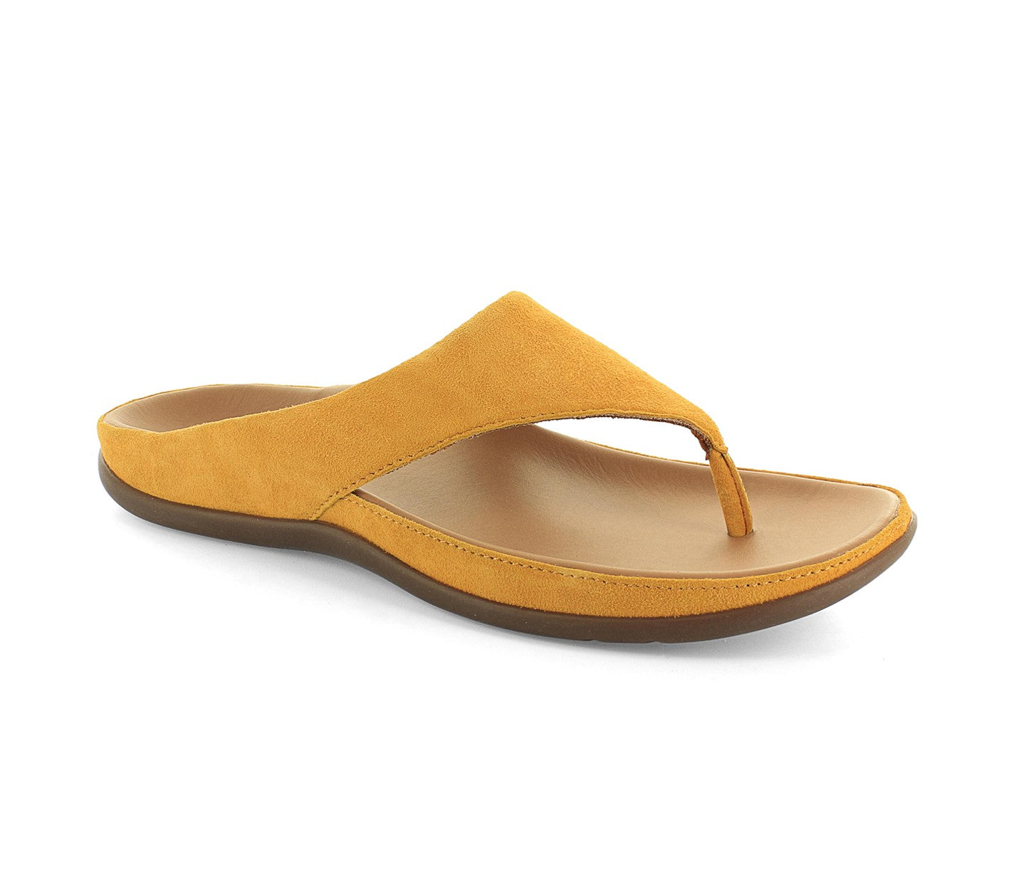 Strive Maui - Women's Supportive Thong Sandals - Amber - Angle