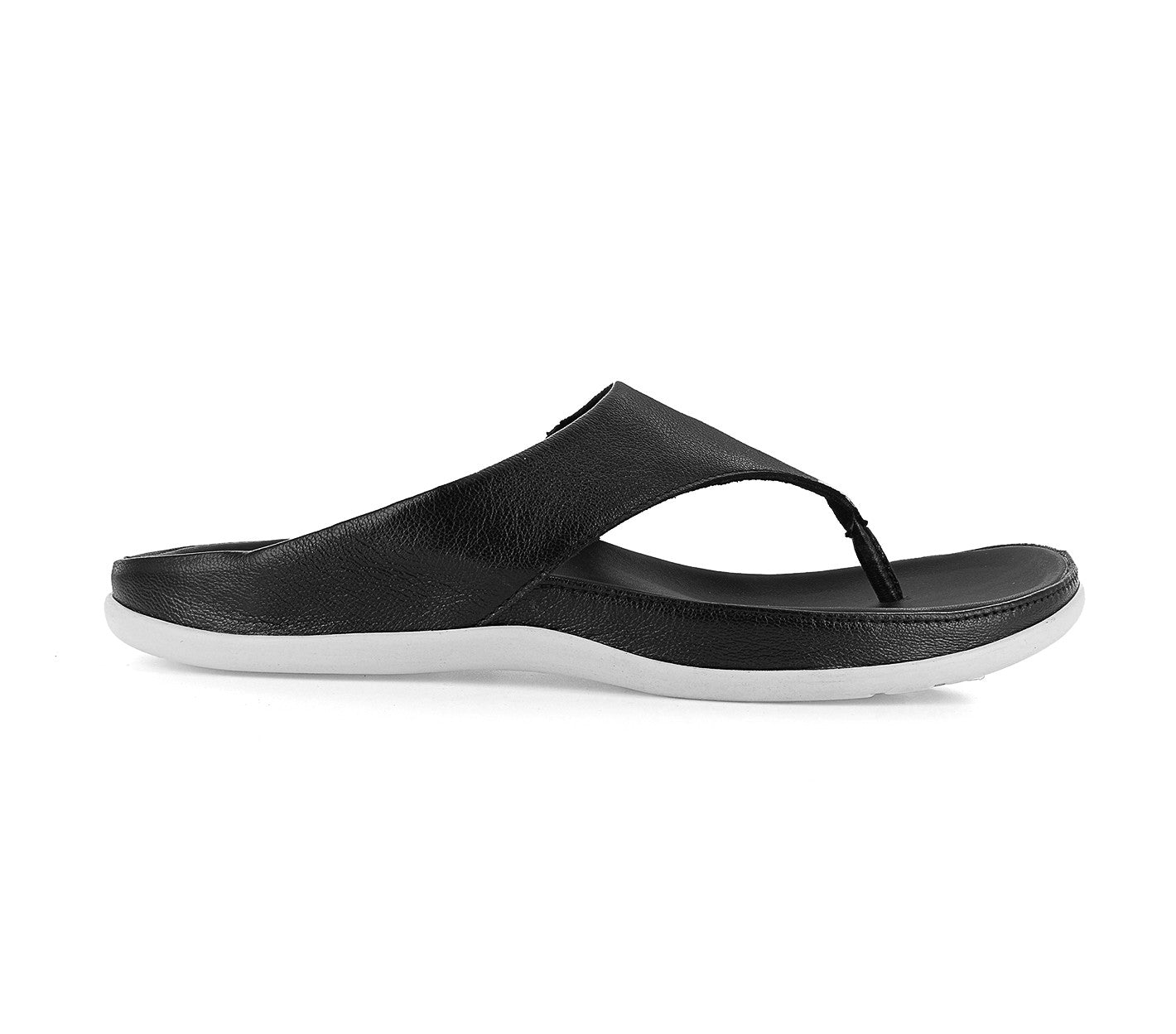 Strive Maui - Women's Supportive Thong Sandals - Black - Side