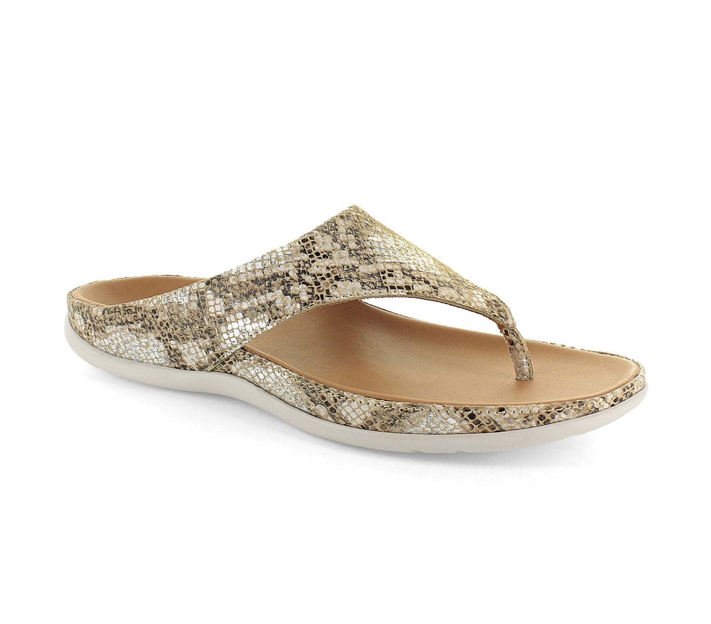 Strive Maui - Women's Supportive Thong Sandals - Snake Glamour - Angle