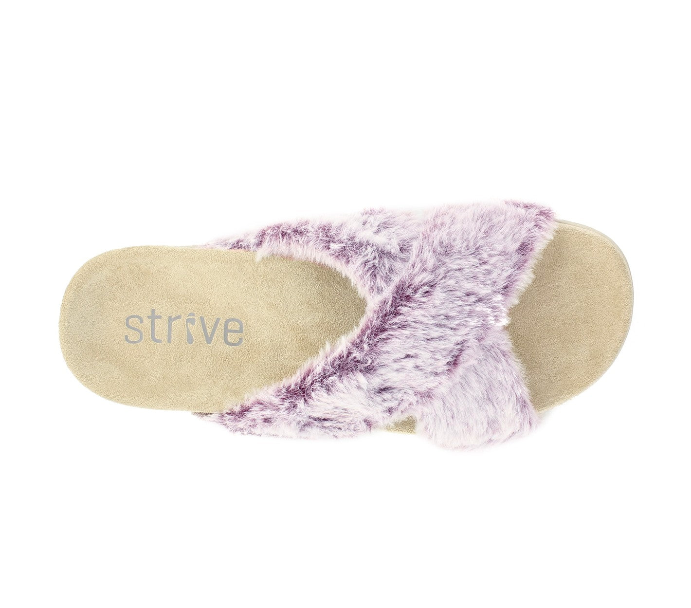 Strive Nora Women\'s Slip-on Supportive Sandal - Blush - Overhead