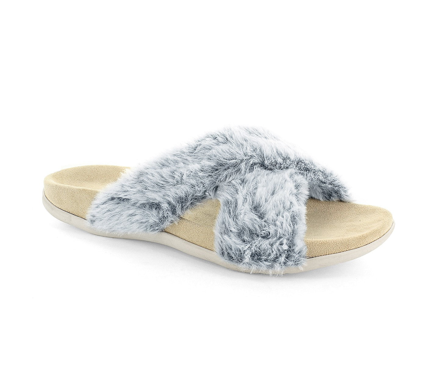 Strive Nora Women's Slip-on Supportive Sandal in Grey