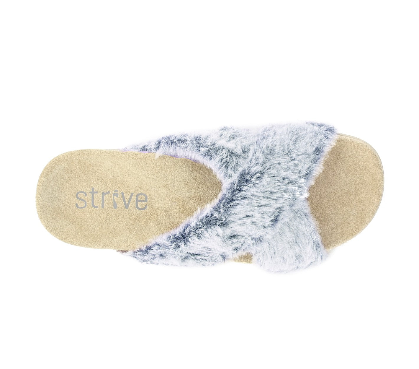 Strive Nora Women\'s Slip-on Supportive Sandal - Grey - Overhead