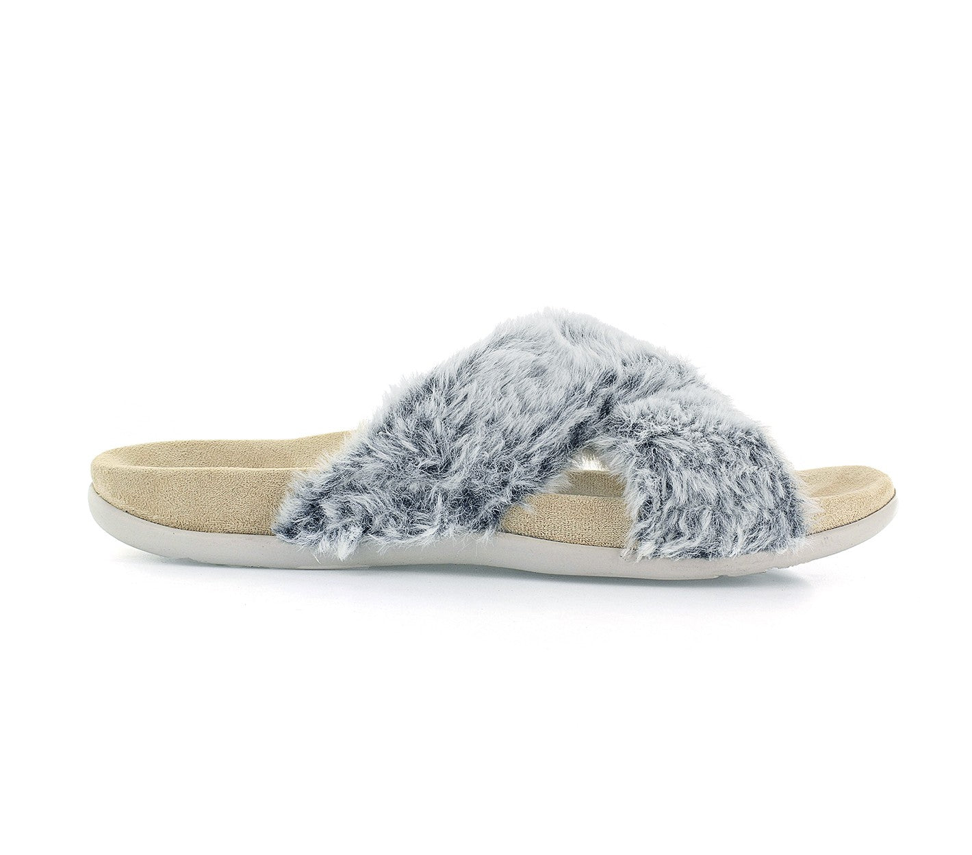 Strive Nora Women\'s Slip-on Supportive Sandal - Grey - Side