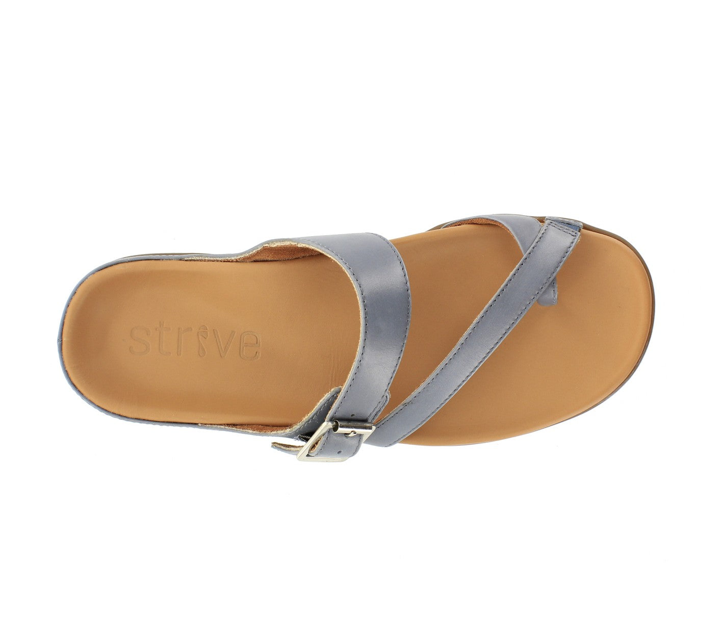 Strive Nusa Women's Comfortable and Arch Supportive Sandals - Denim - Overhead