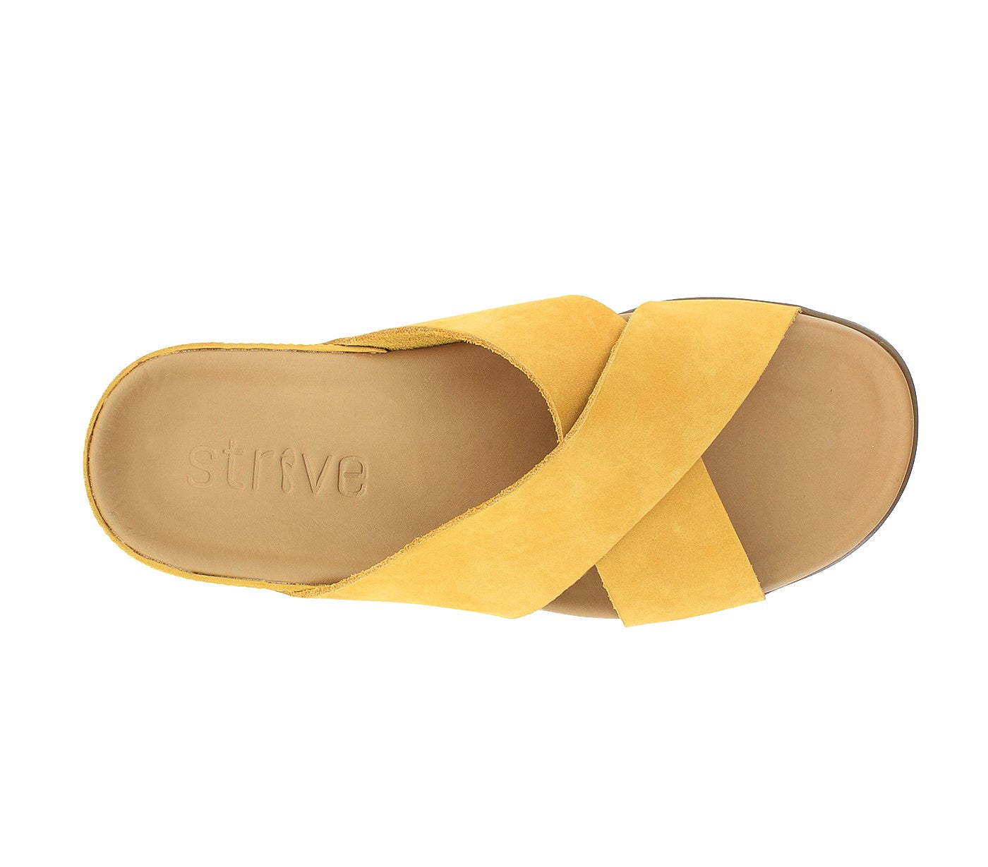 Strive Palma - Women\'s Slip-on Sandal with Arch Support - Sunflower - Overhead