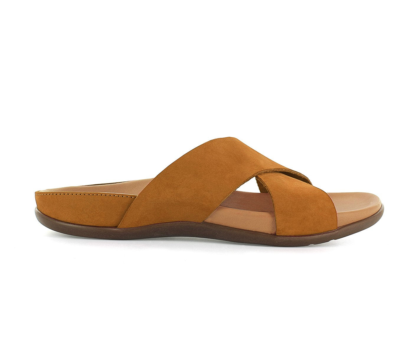 Strive Palma - Women\'s Slip-on Sandal with Arch Support - Tan - Side