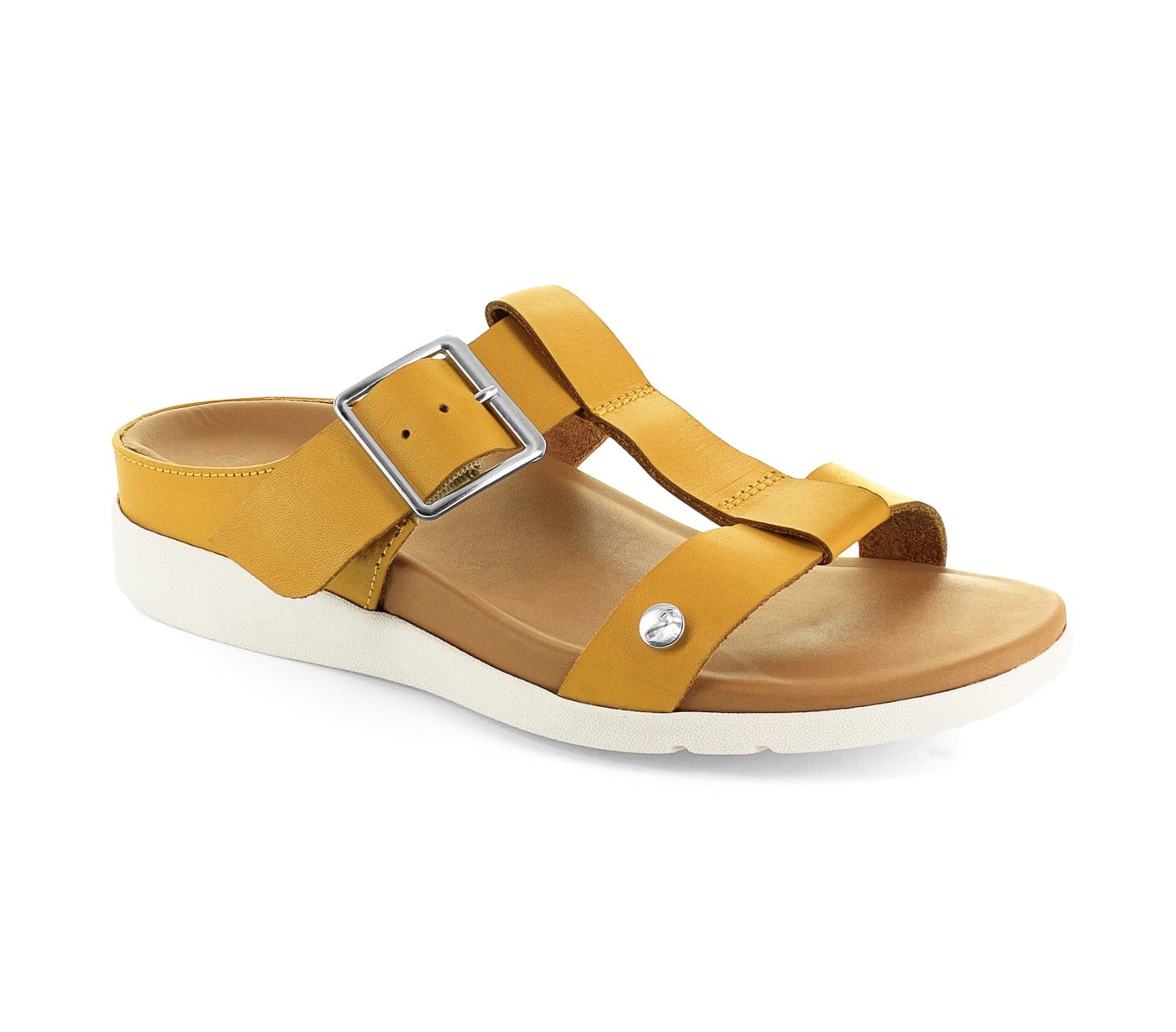 Strive Santorini II - Women's Adjustable Strap Elevated Supportive Sandal in Sunflower