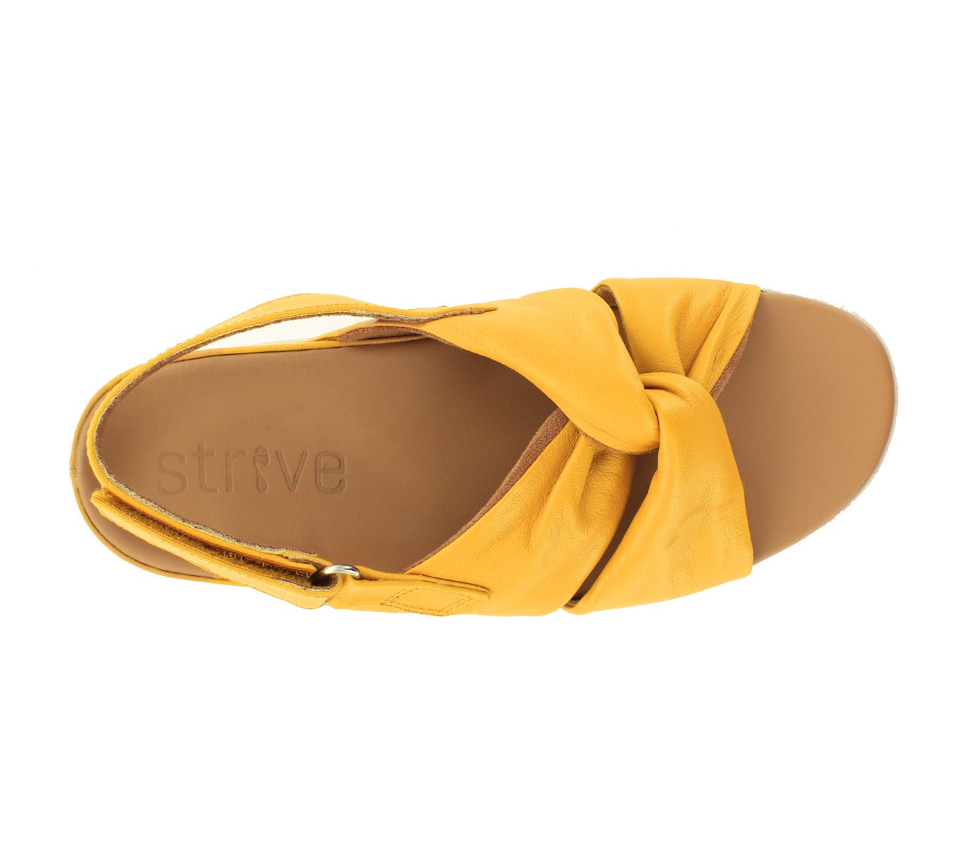 Strive Tahiti II - Women\'s Platform Sandal with Arch Support - Amber - Overhead