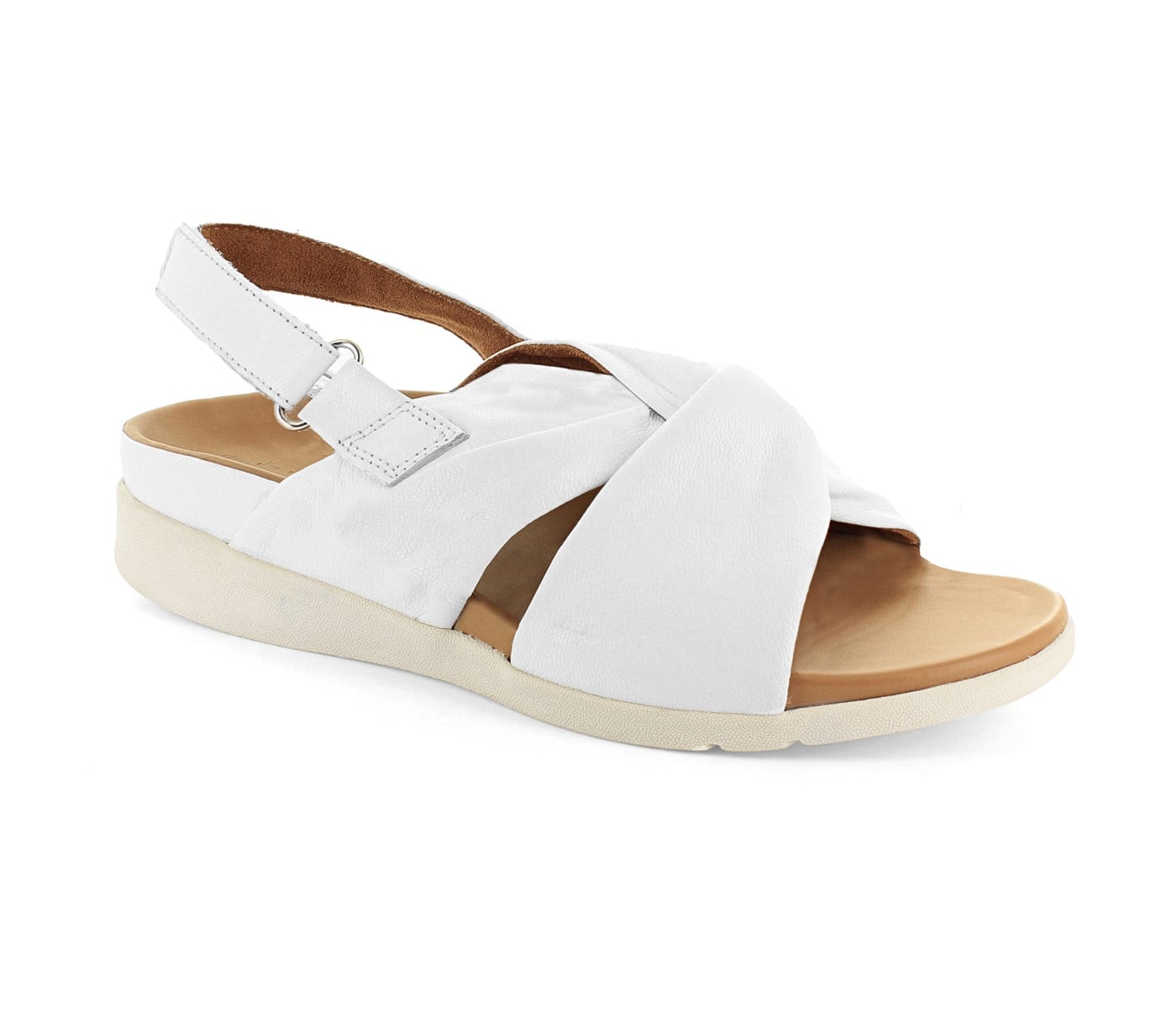 Strive Tahiti II - Women\'s Platform Sandal with Arch Support - White - Angle