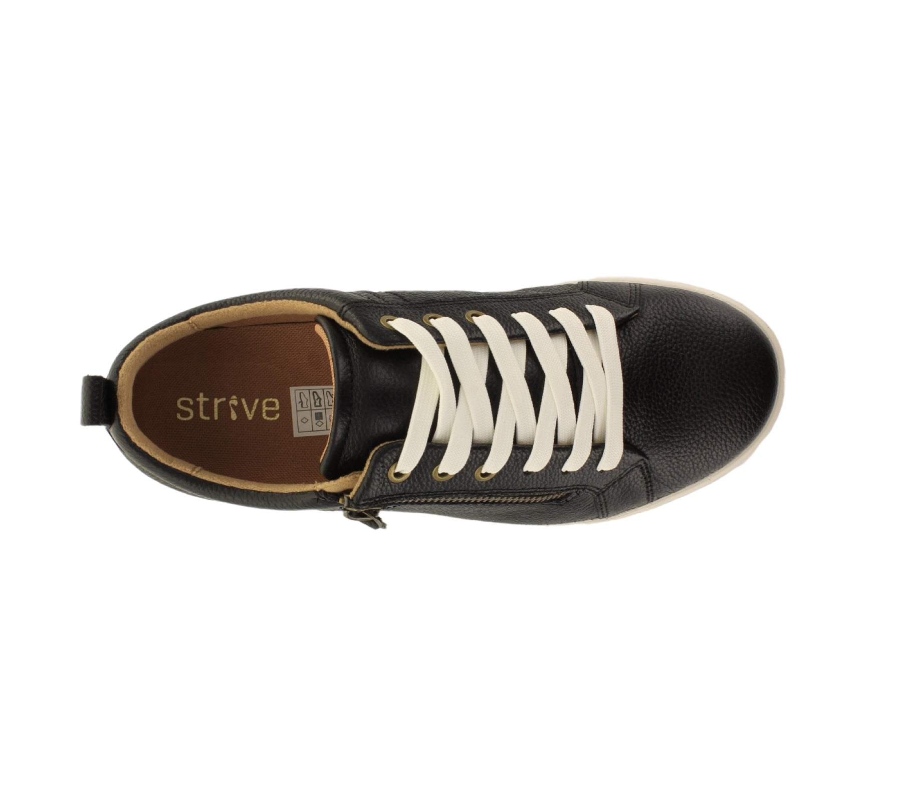 Strive Talia Women's Casual Comfort Shoe - Strive Footwear Talia Black Birdseye