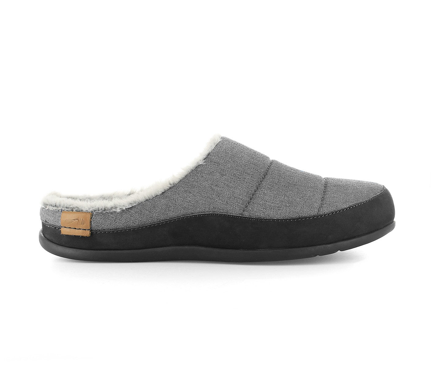 Strive Men\'s Supportive Slipper - Vancouver - Grey - Side