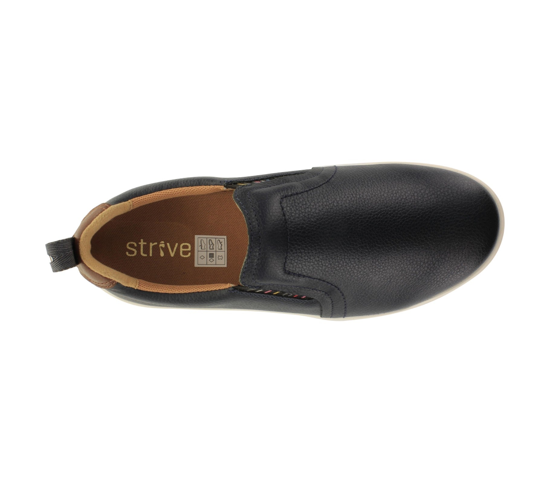 Strive Valerie Women's Casual Comfort Slip-on Shoe - Strive Footwear Valerie Denim Birdseye