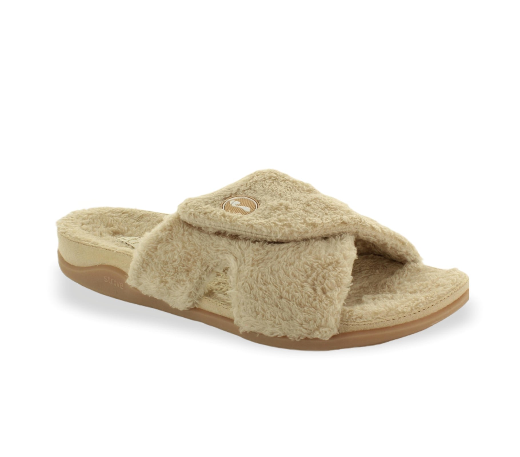 Strive Zoey Women's Relaxing Comfort Orthotic Slippers in Nude