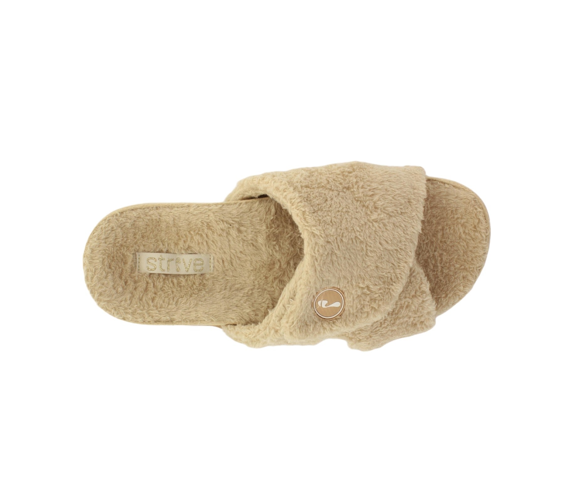 Strive Zoey Women's Relaxing Comfort Orthotic Slippers - Strive Footwear Zoey Nude Birdseye