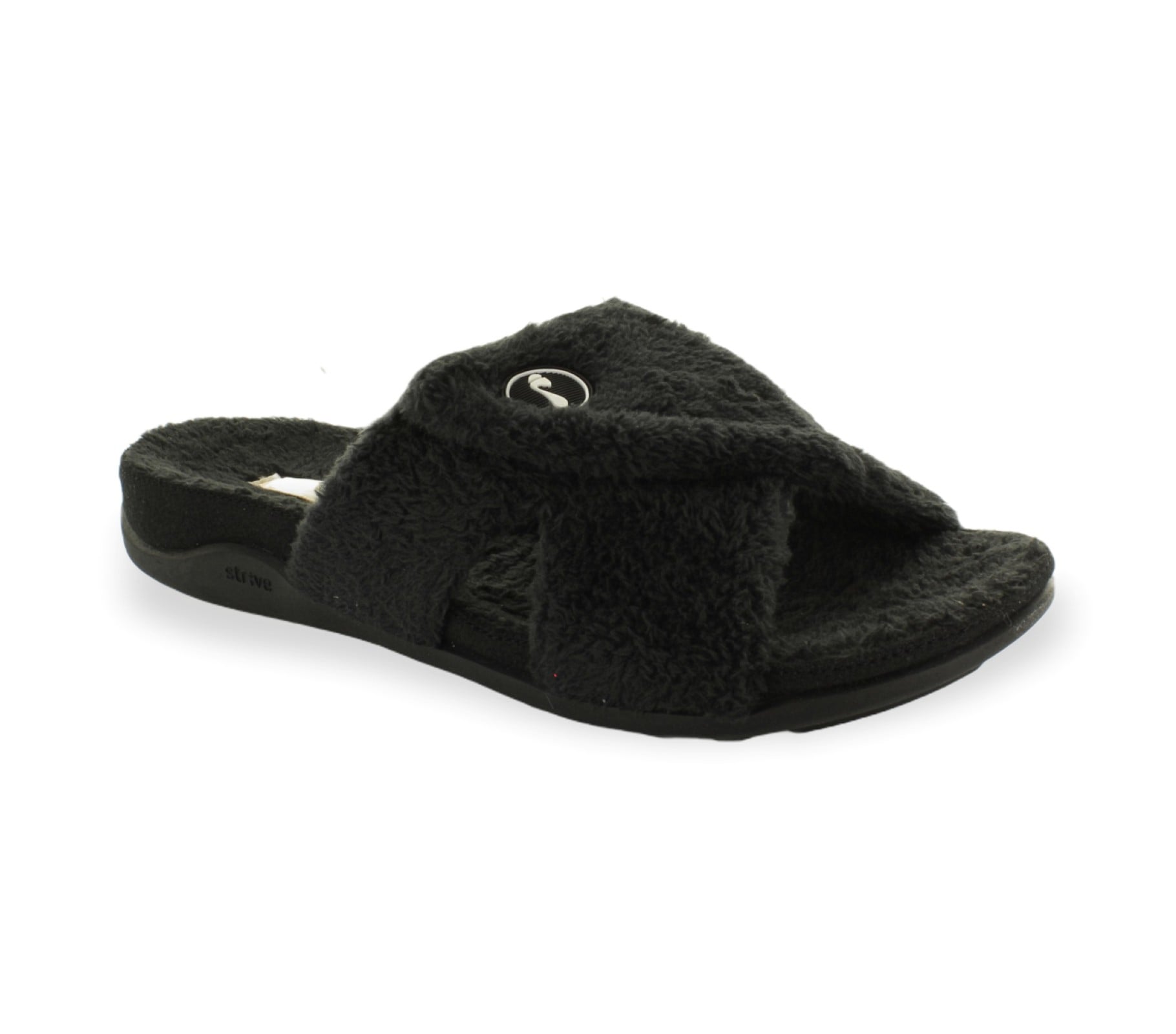 Strive Zoey Women's Relaxing Comfort Orthotic Slippers in Black