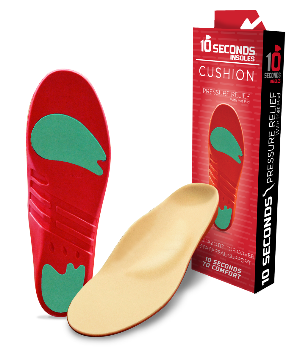10 Seconds 3030 Pressure Relief Insoles with Metatarsal Pads - View 1