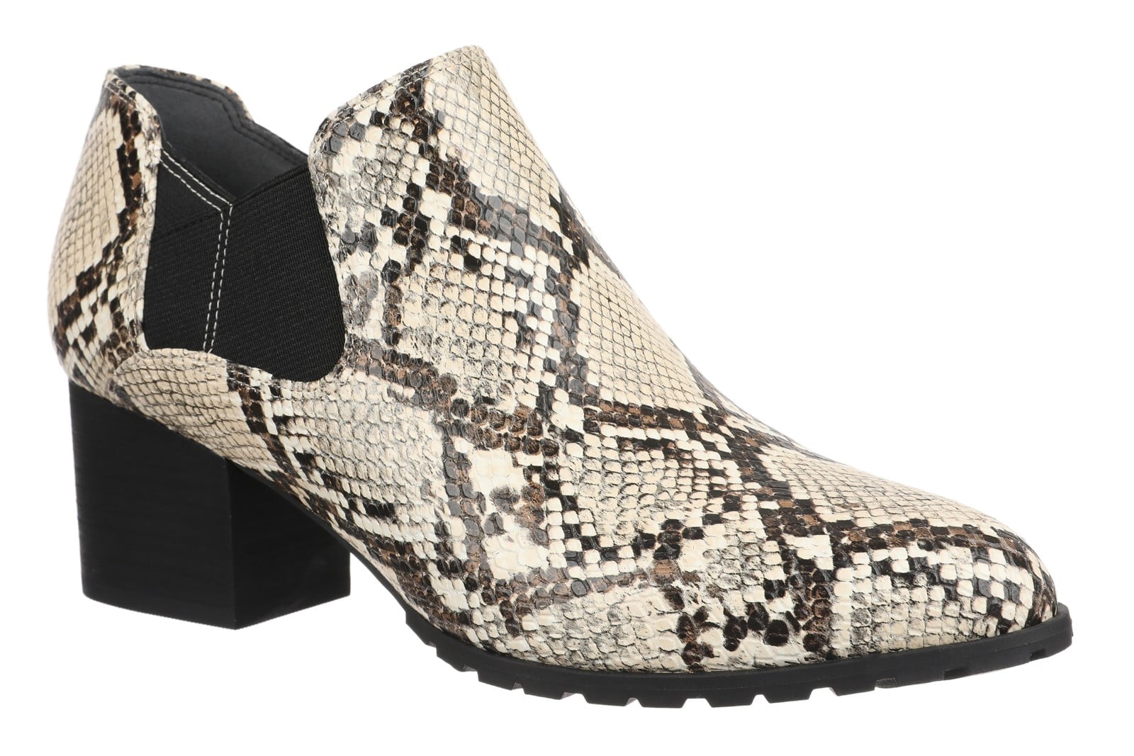 Vionic Belmont Women's Supportive Shooties Short Boot in Ivory Multi