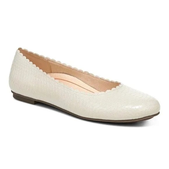 Vionic Julieta Women's Casual Comfort Ballet Flats - Cream