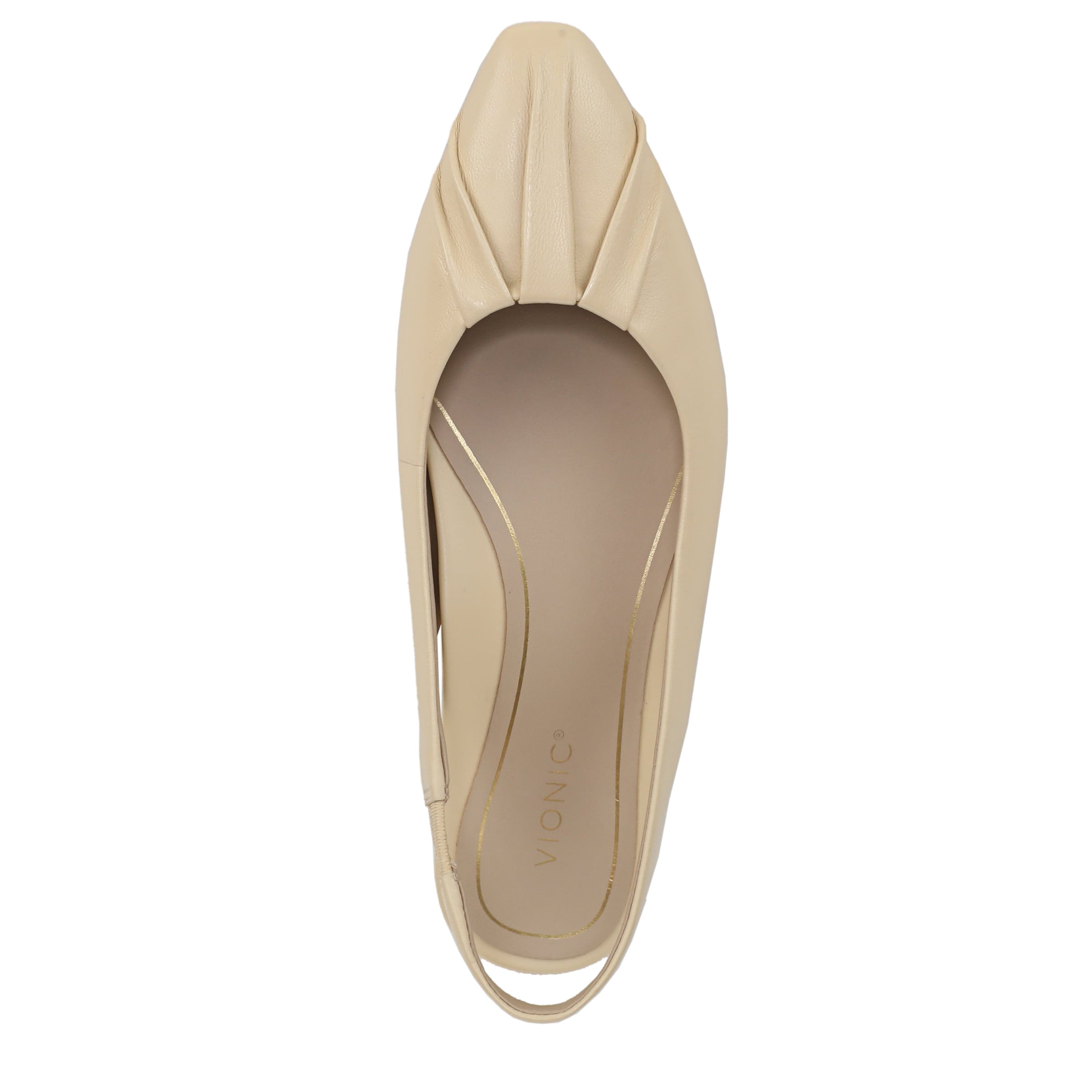 Vionic J9630L1251 - Vanilla Cream Leather - Top View