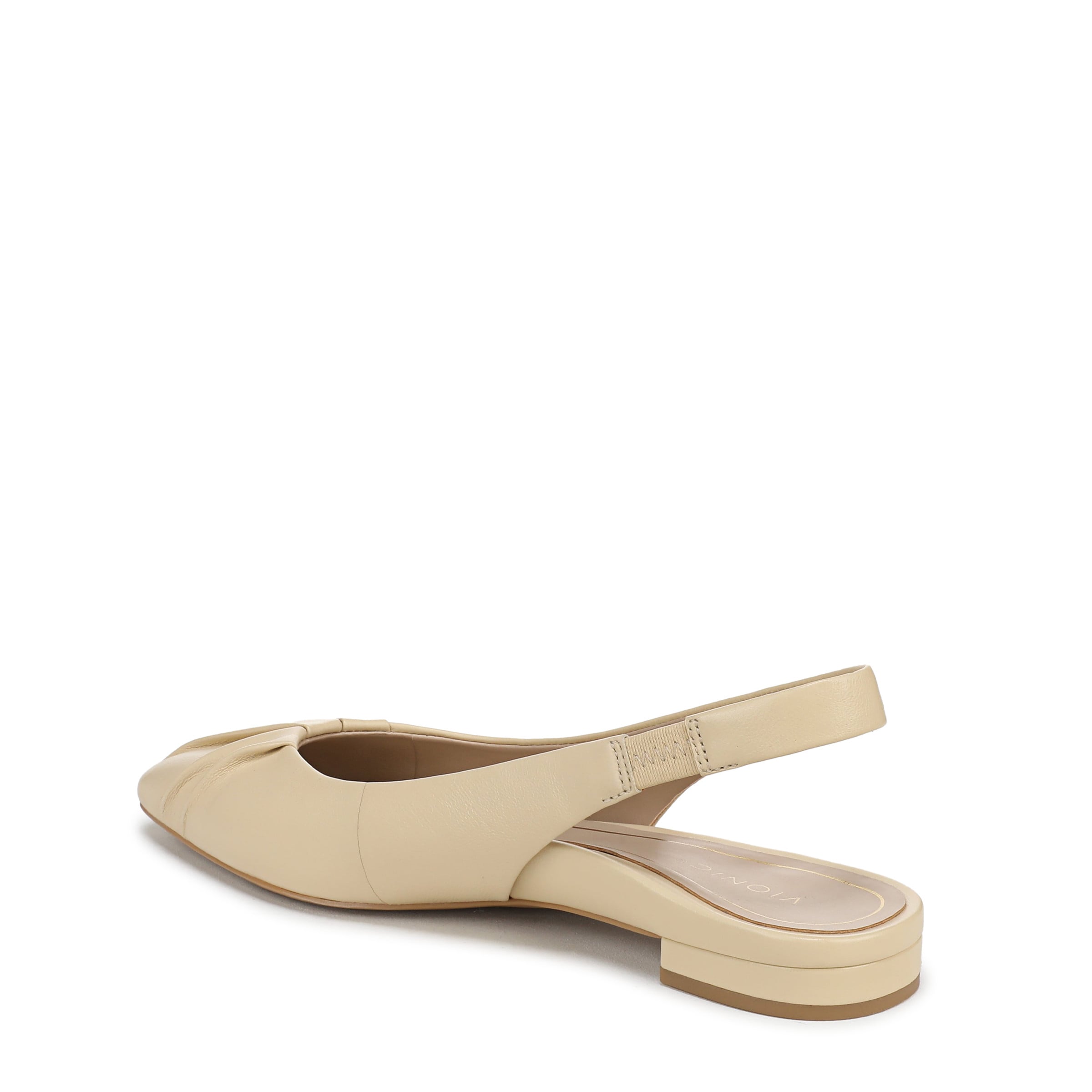 Vionic J9630L1251 - Vanilla Cream Leather - Rear Three-Quarter View