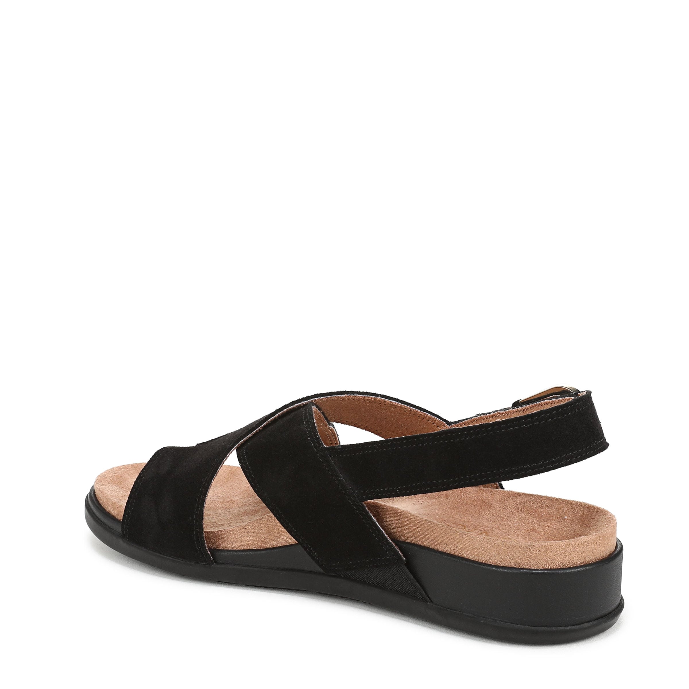Vionic K1812L3002 - Black Suede - Rear Three-Quarter View