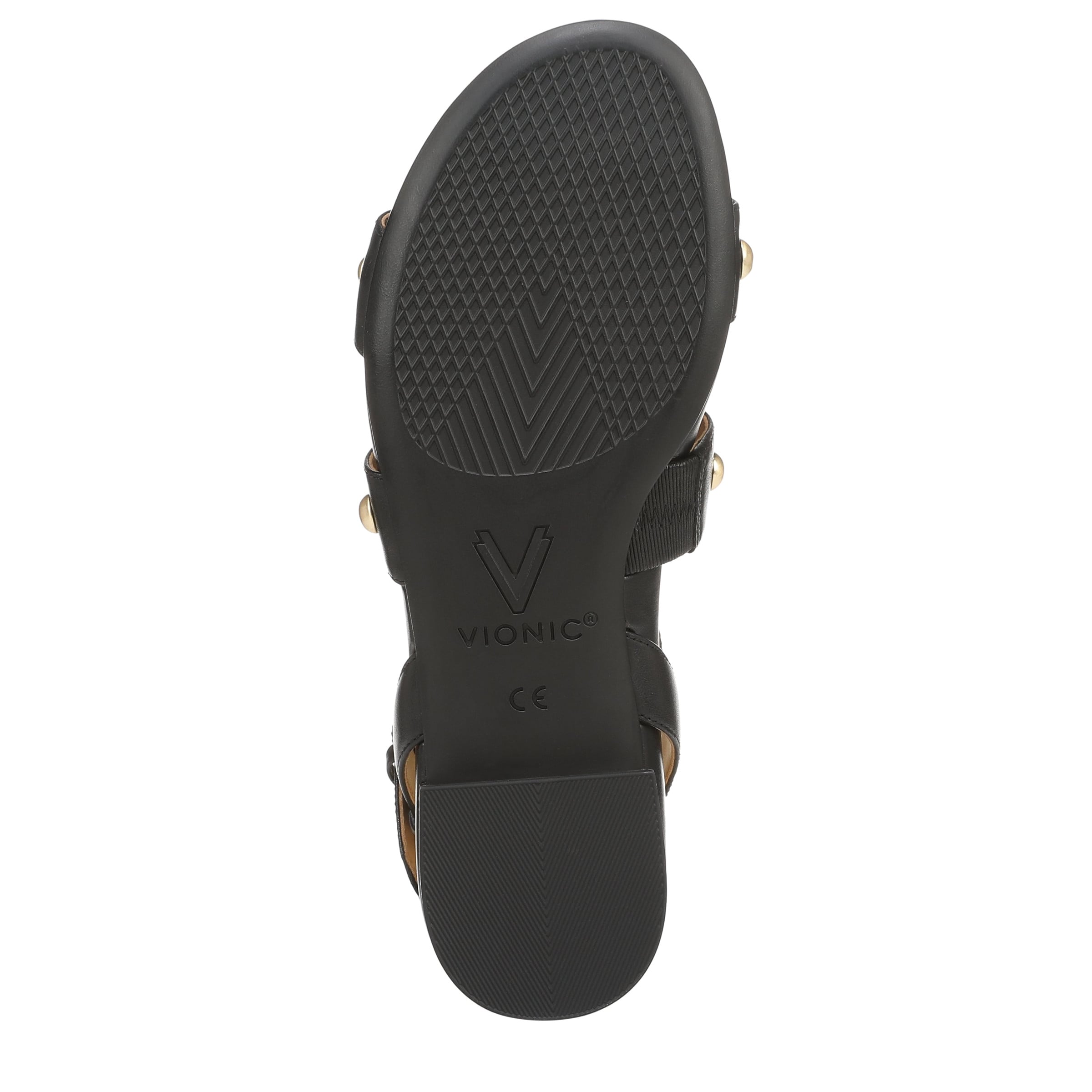 Vionic K1855L1001 - Black Leather - Outsole View